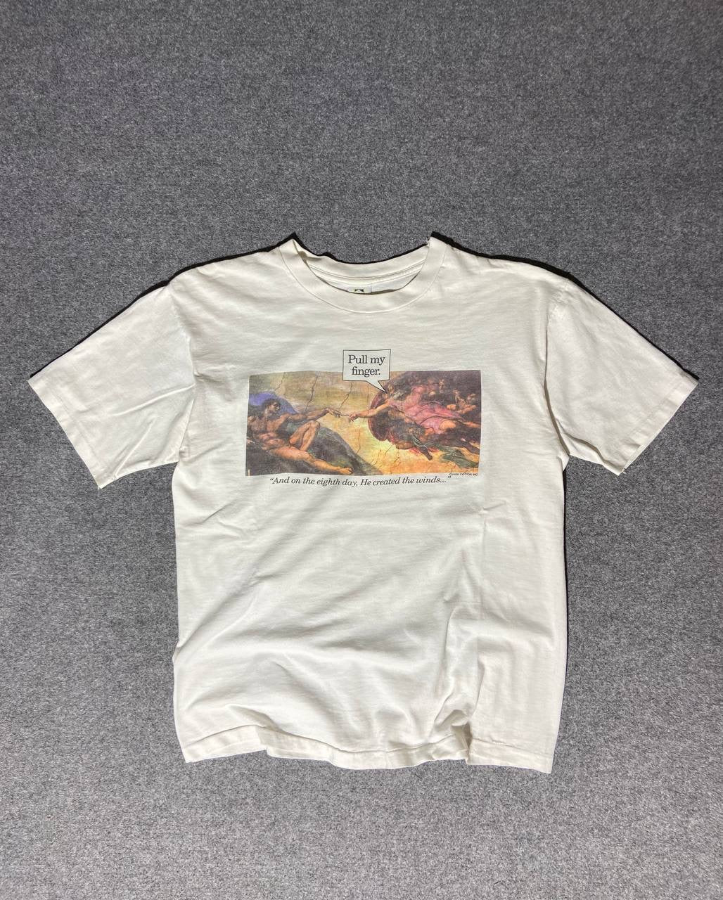 90s single stitch graphic tee (M)