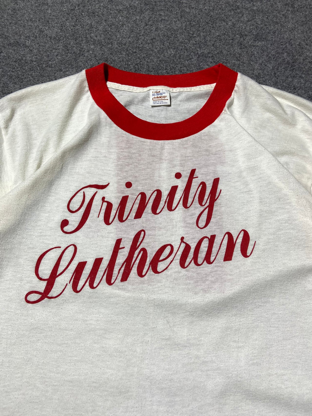 70s “Trinity Lutheran” single stitch tee (XL)