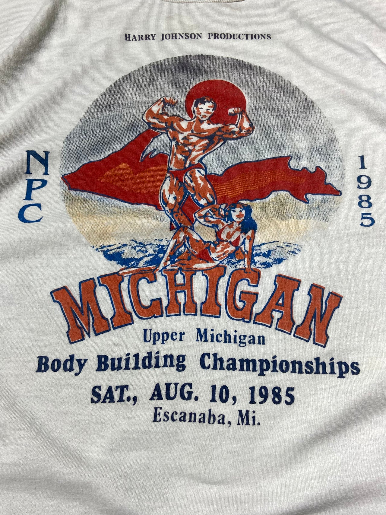 80s single stitch graphic tee (M)