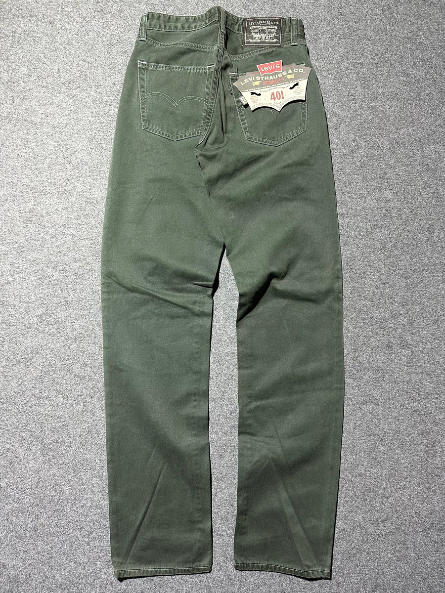 Levi s 401 Deadstock olive green made in USA