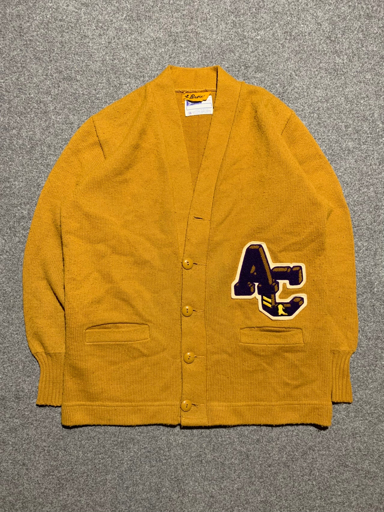1980 Letterman "dehen" cardigan made in the usa