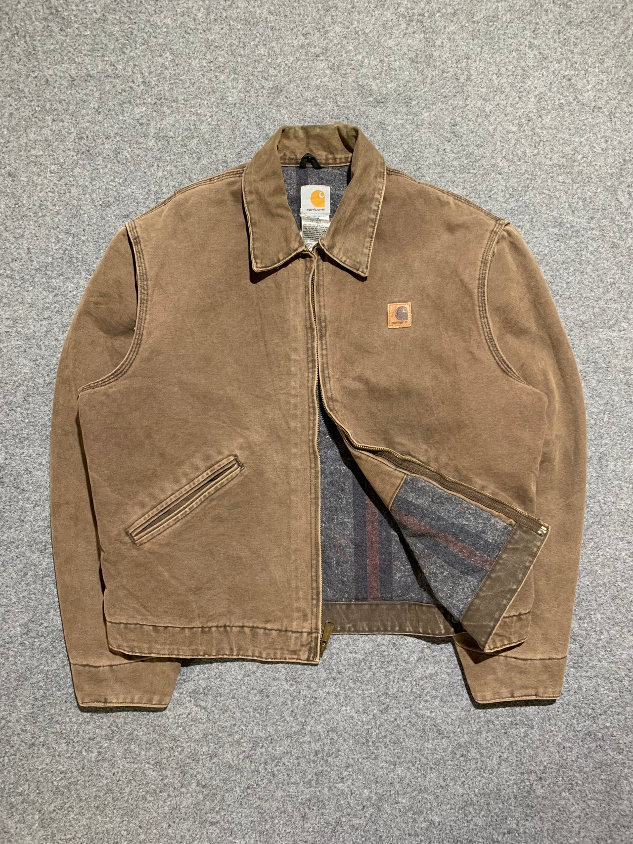 Carhartt Brown Detroit Jacket Made in USA