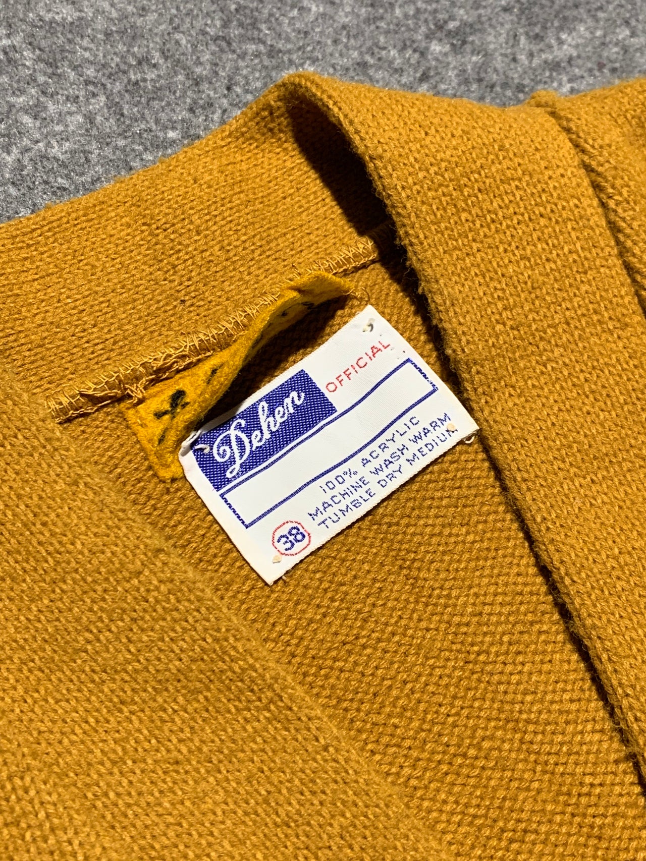 1980 Letterman "dehen" cardigan made in the usa