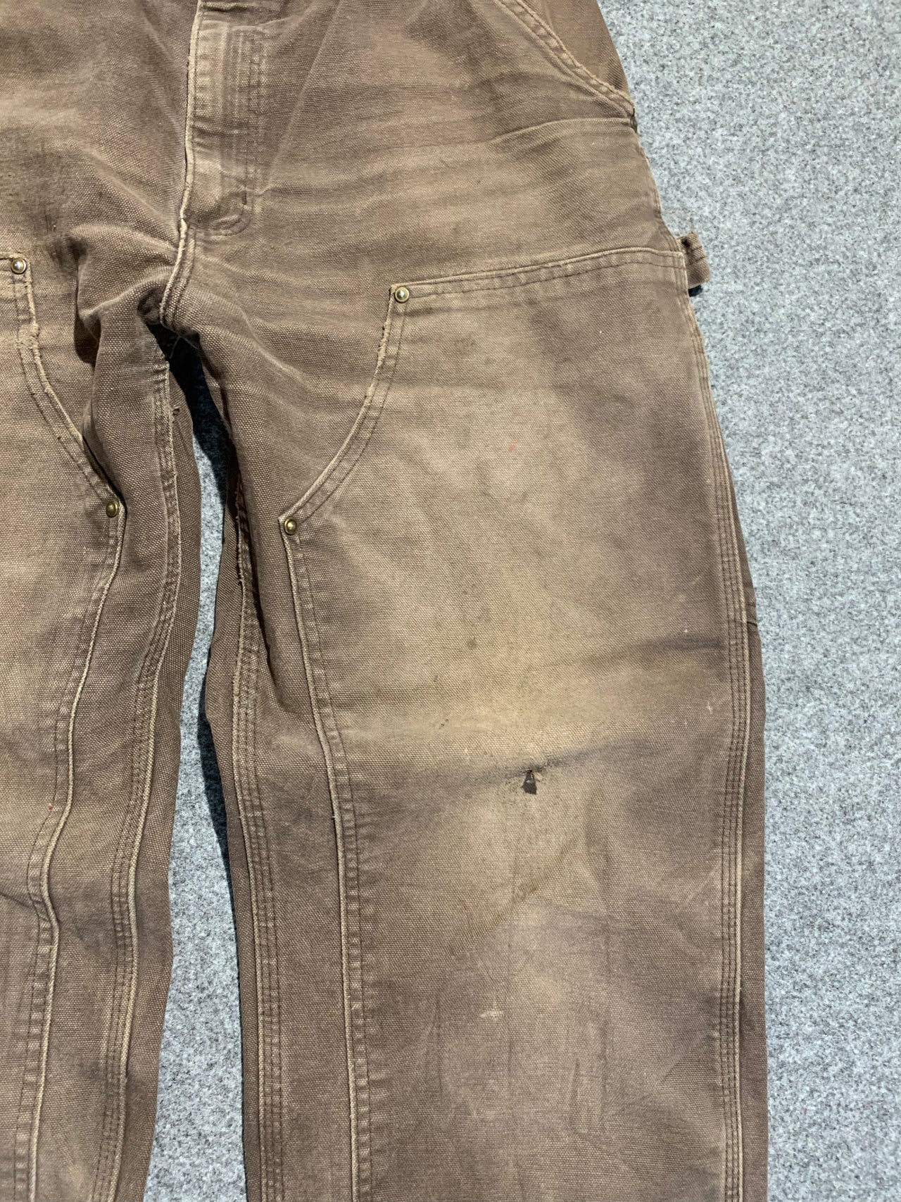 Carhartt Double Knee Brown Pant Faded 34/31