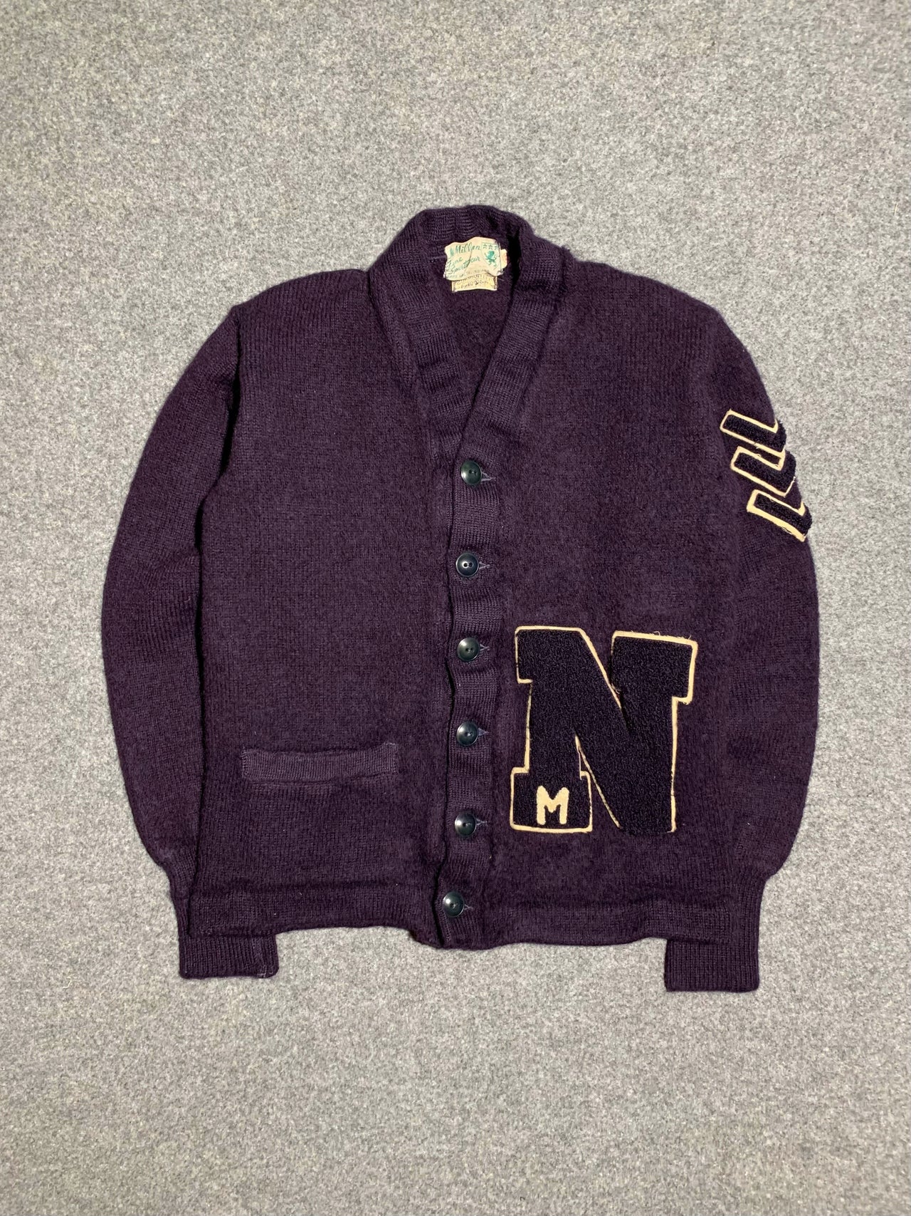 80s McMillan college cardigan (S)