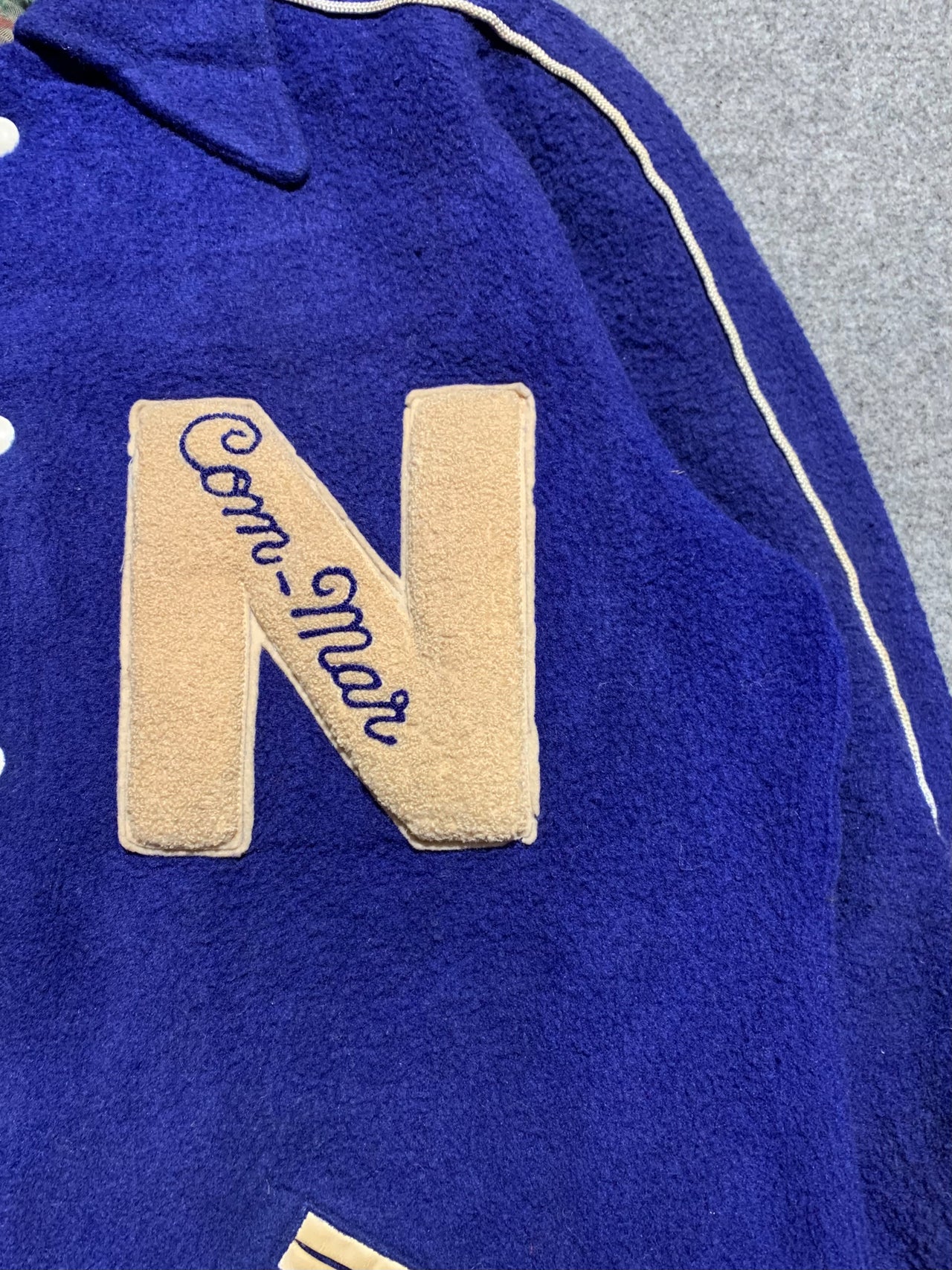 70s college long jacket