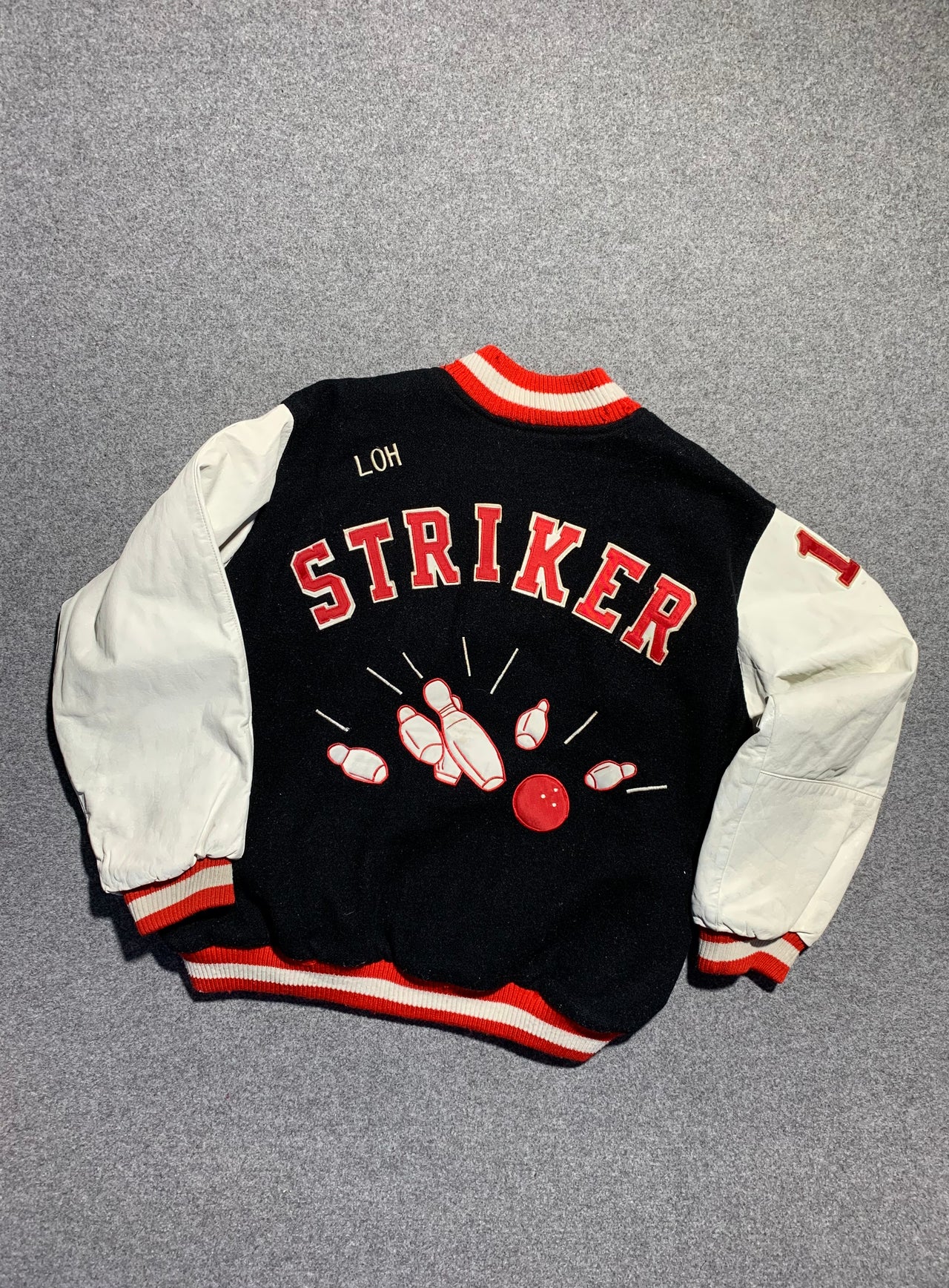 90s “Powers” Varsity Jacket (L)