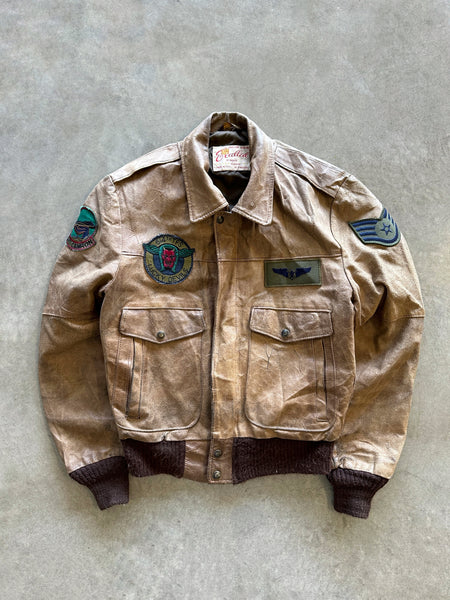1980s type G1 leather Jacket (M)