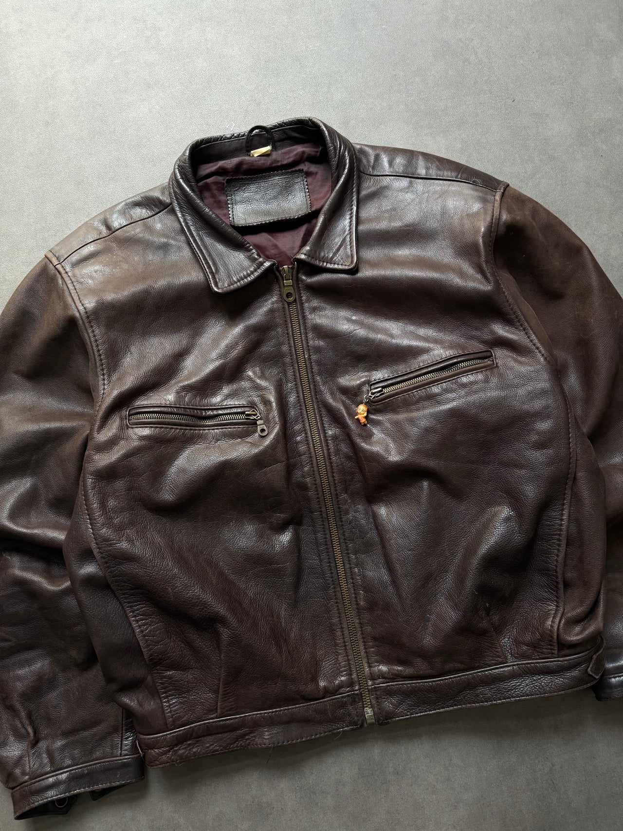 1990s Leather Jacket (L)