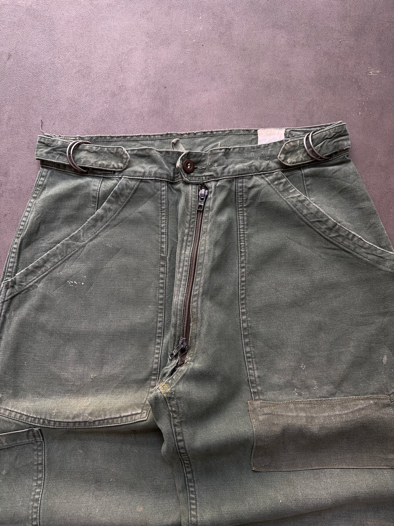 1990s Patched faded Work Pants (M)