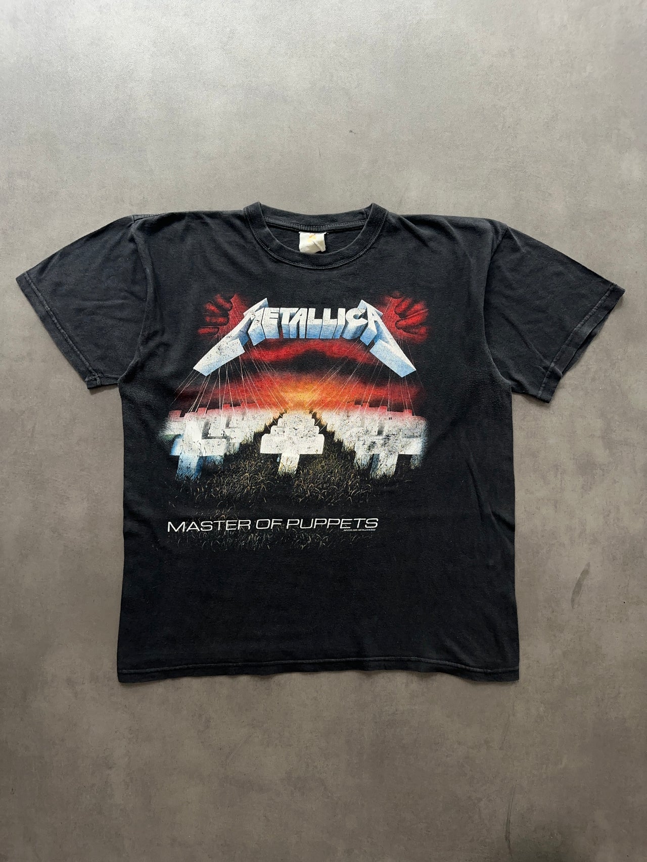 1990s Metallica master of puppets faded tee (L)