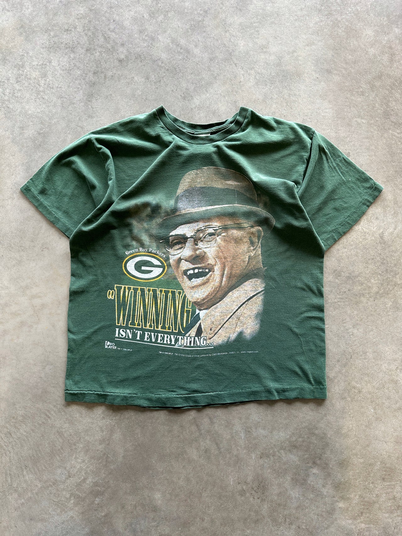 90s Vince Lombardi single stitch tee (L)