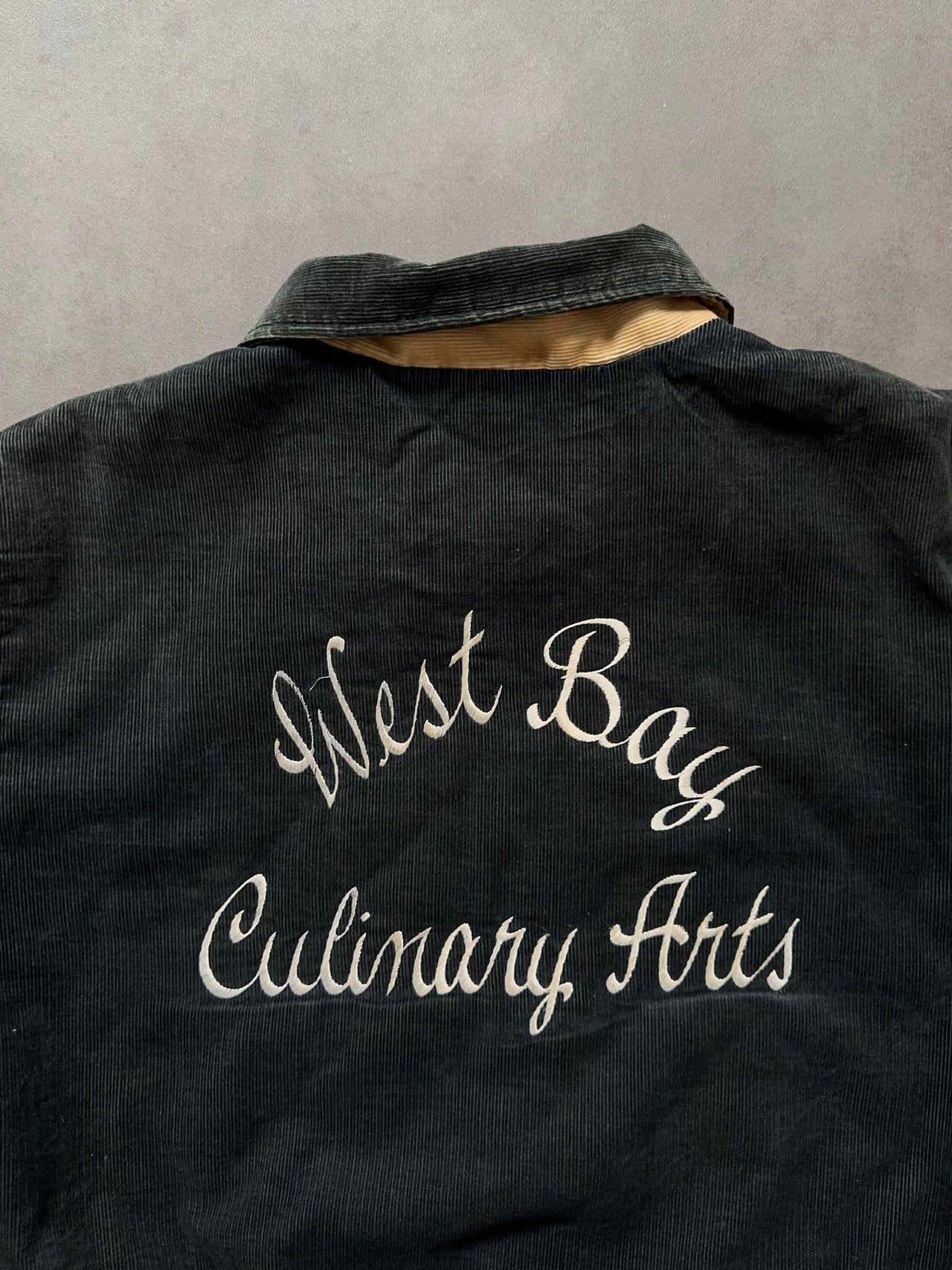 1980s faded Corduroy University bomber Jacket (XL)