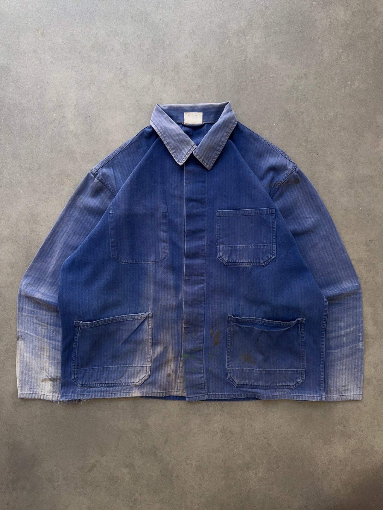 1980s faded French work shirt (L)