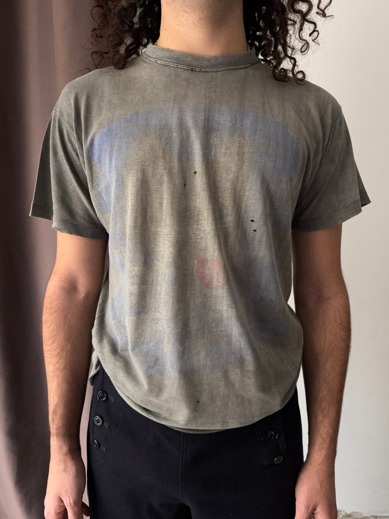 1980s sun faded distressed tee (M)