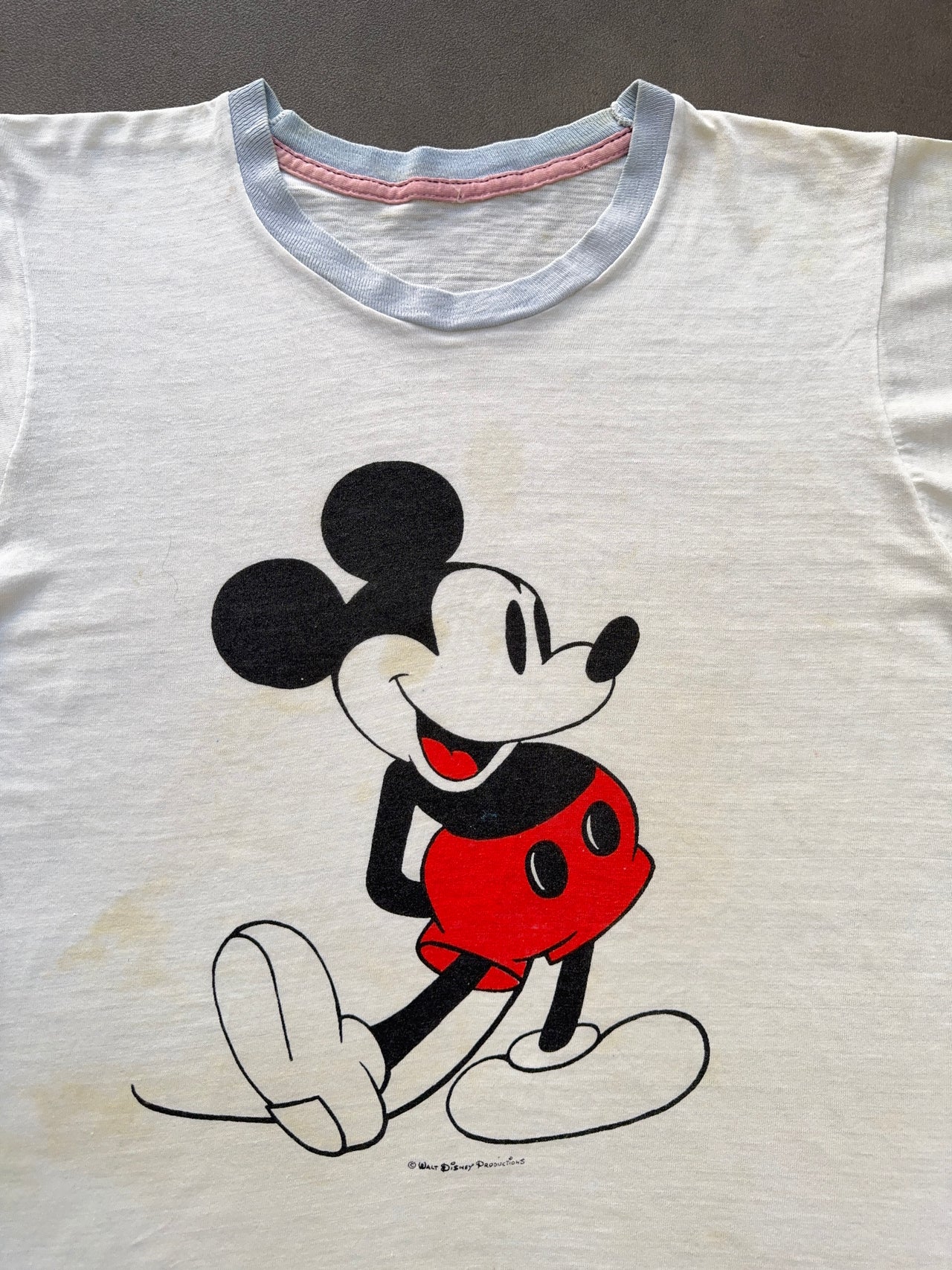 1970s Mickey Mouse ringer tee (S)