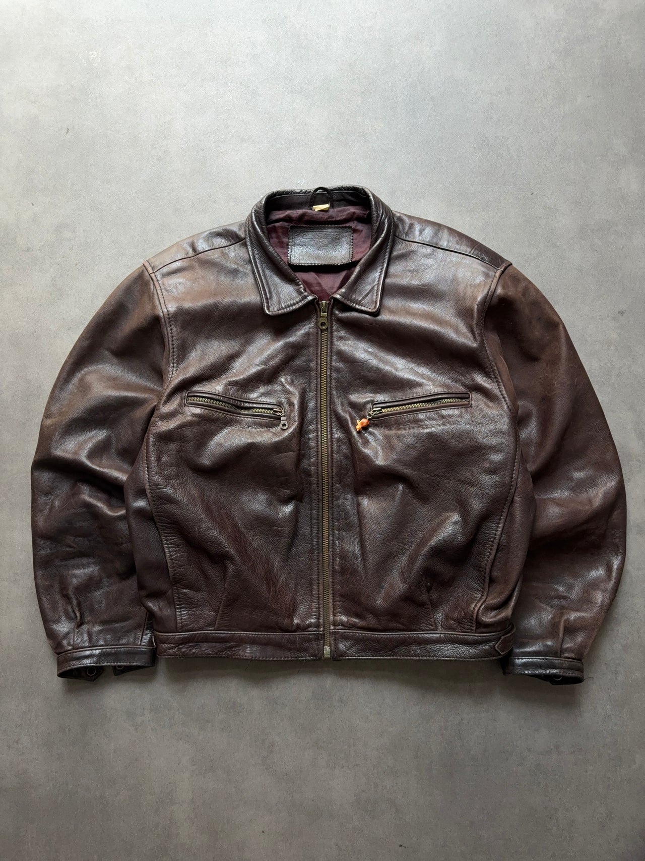 1990s Leather Jacket (L)