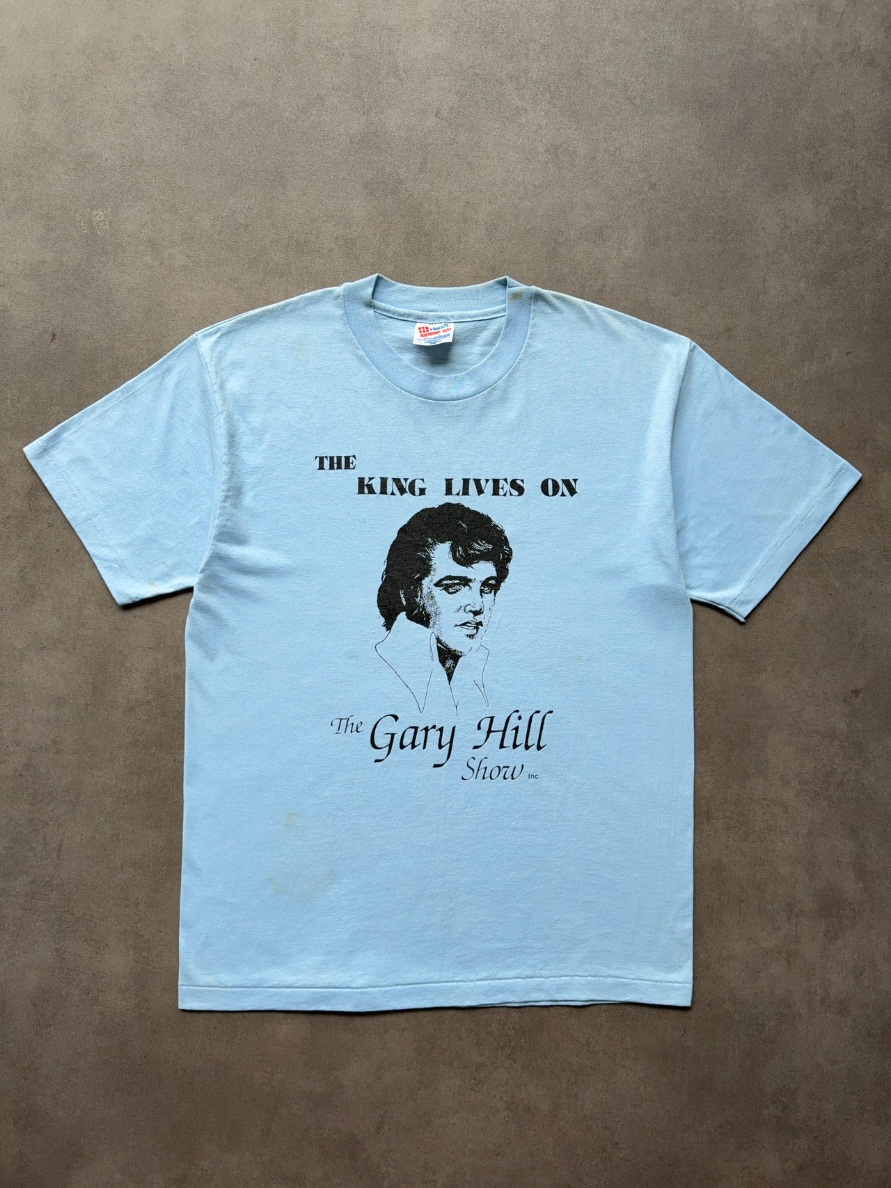 1990s Elvis on Gary Hill Show tee (L)
