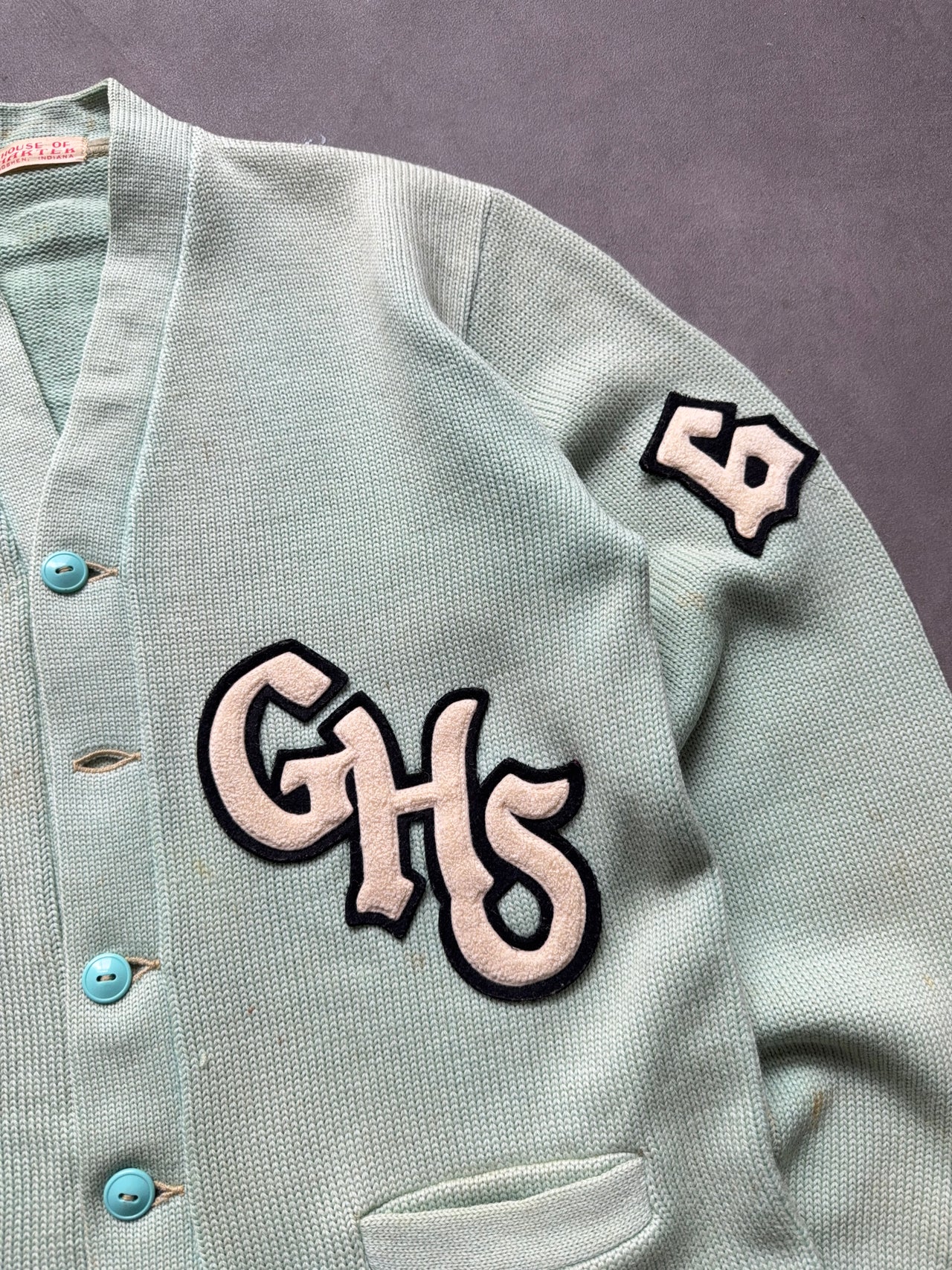 1960s faded Letterman cardigan (M)
