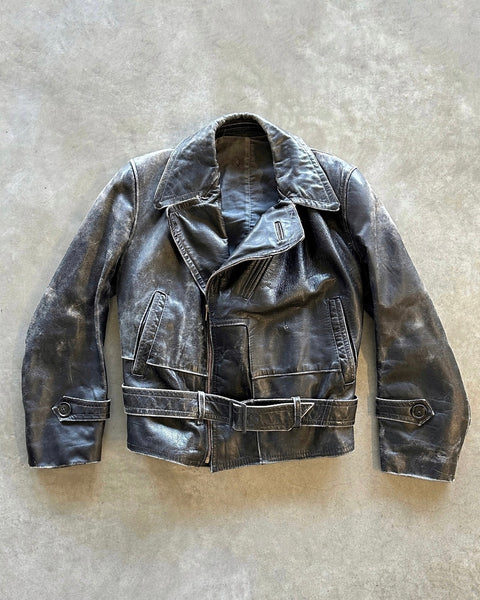 1980s leather Jacket (M)