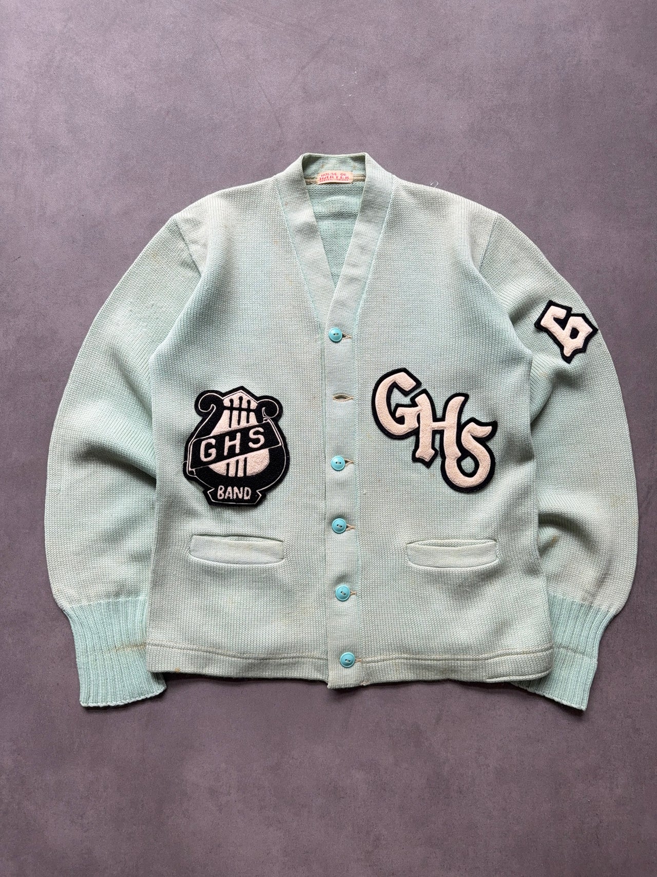 1960s faded Letterman cardigan (M)