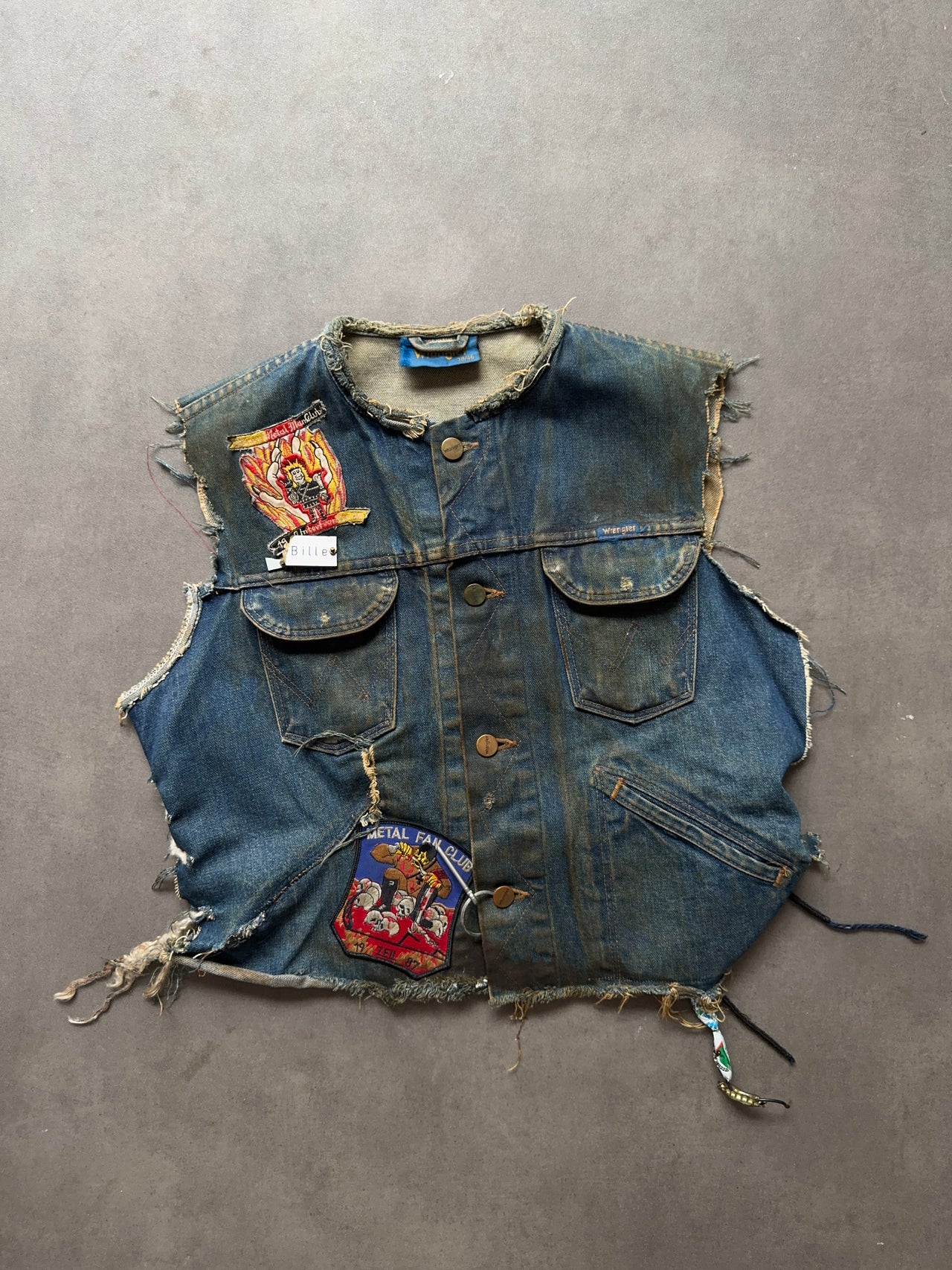 1980s Distressed Wrangler Vest (M)