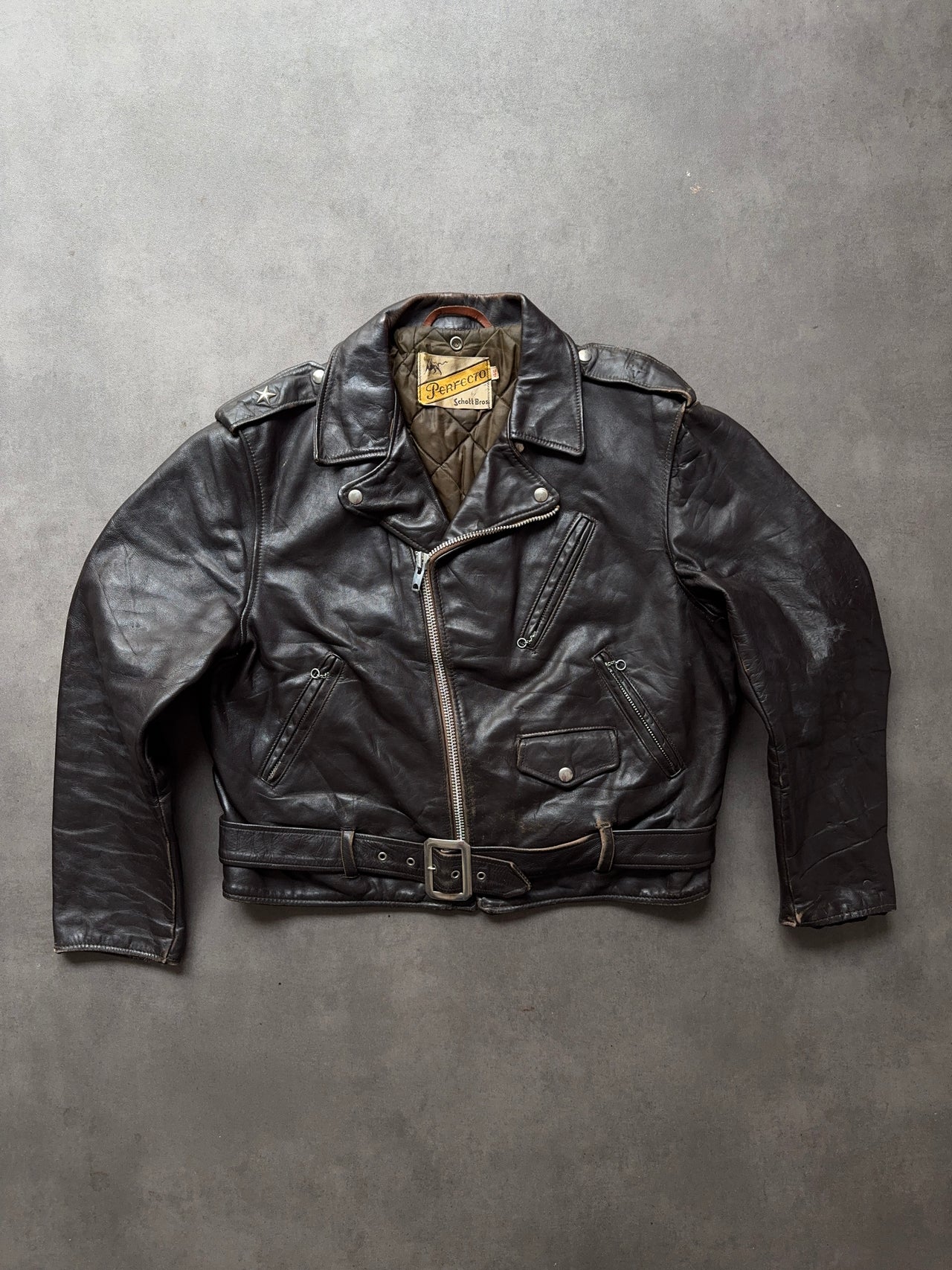 1970s Perfecto Schott Leather Jacket (M)