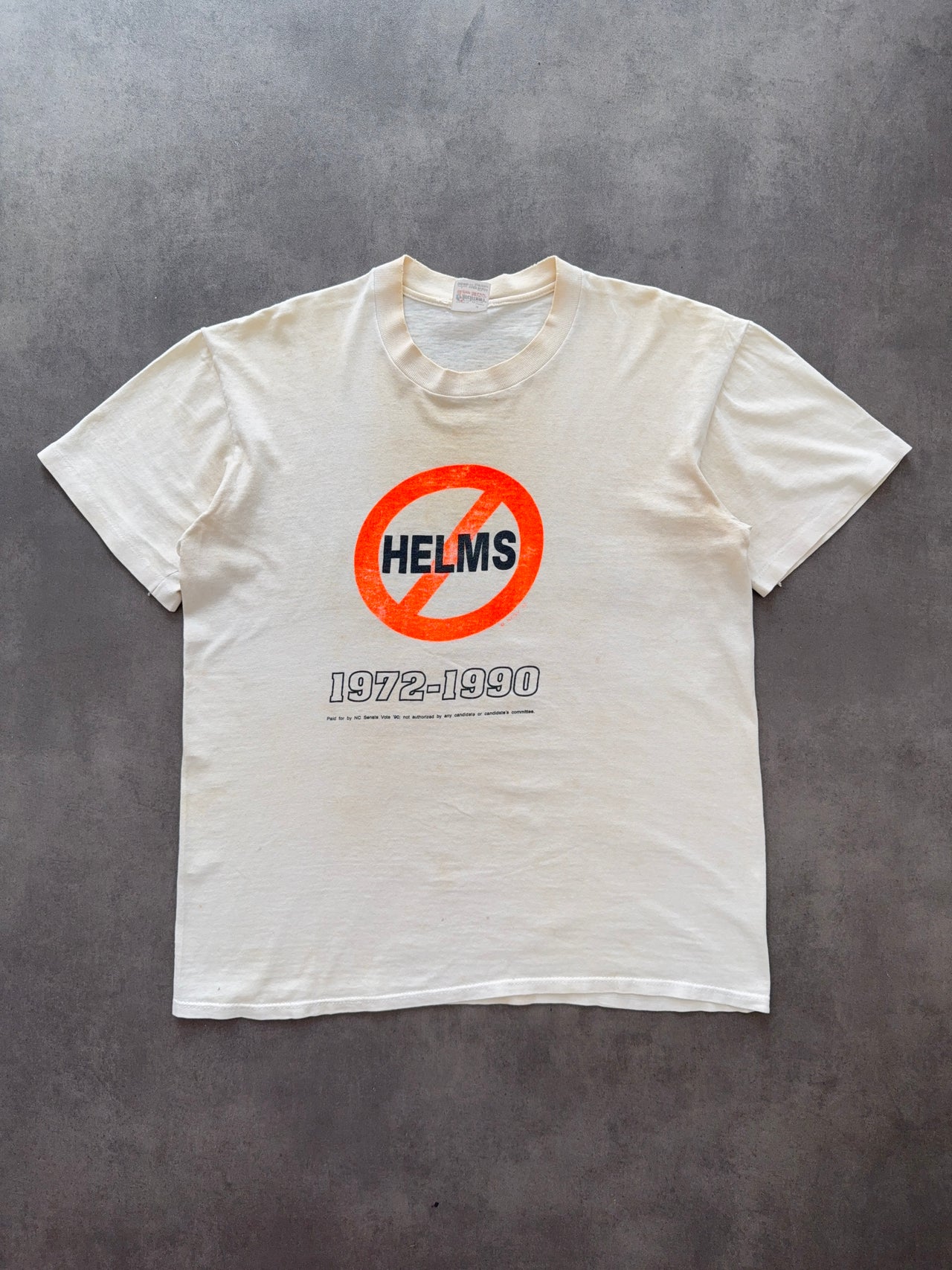 1990s Helms distressed tee (L)