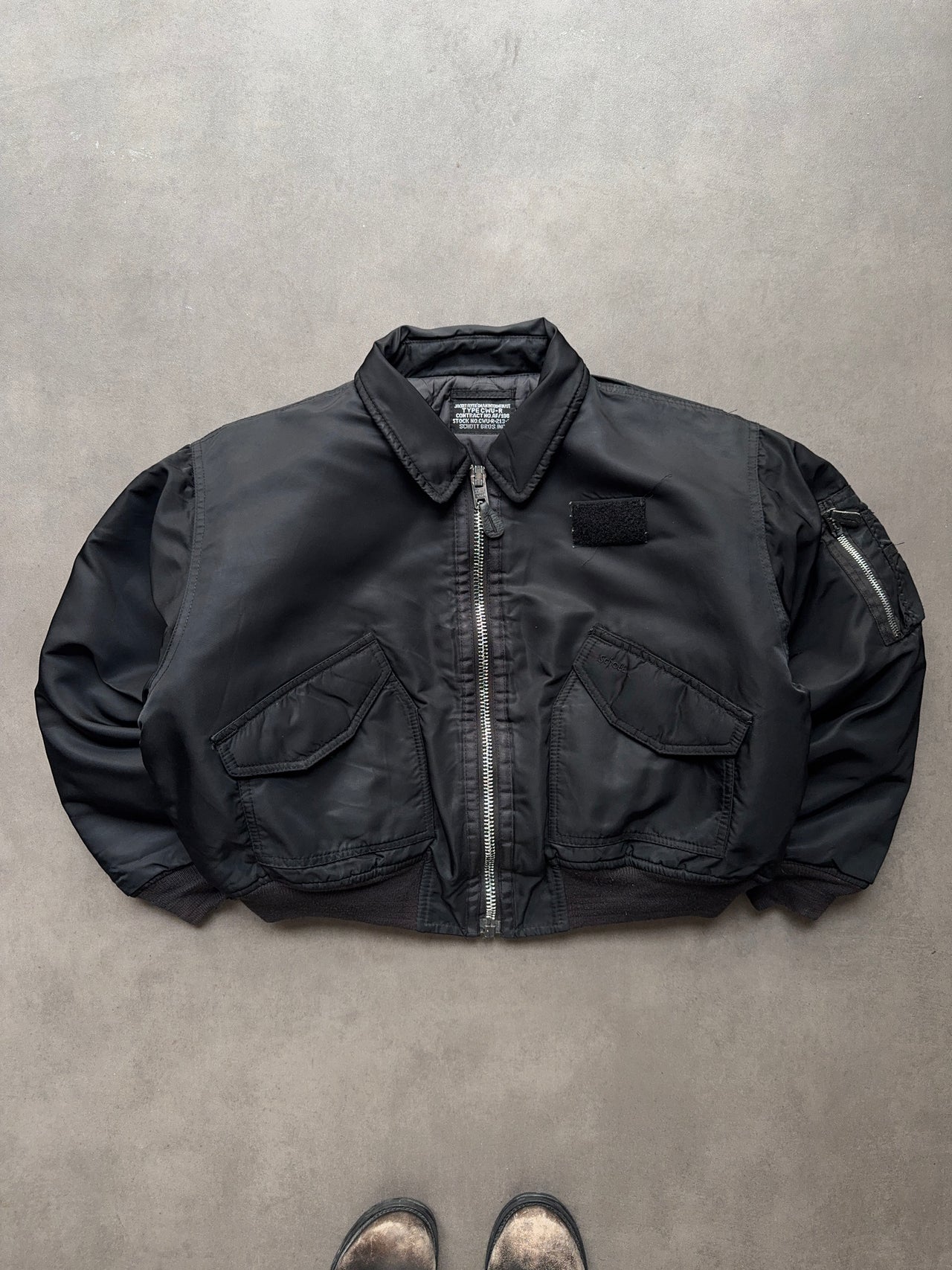 1980s CWU-45 Black Bomber Schott (S)