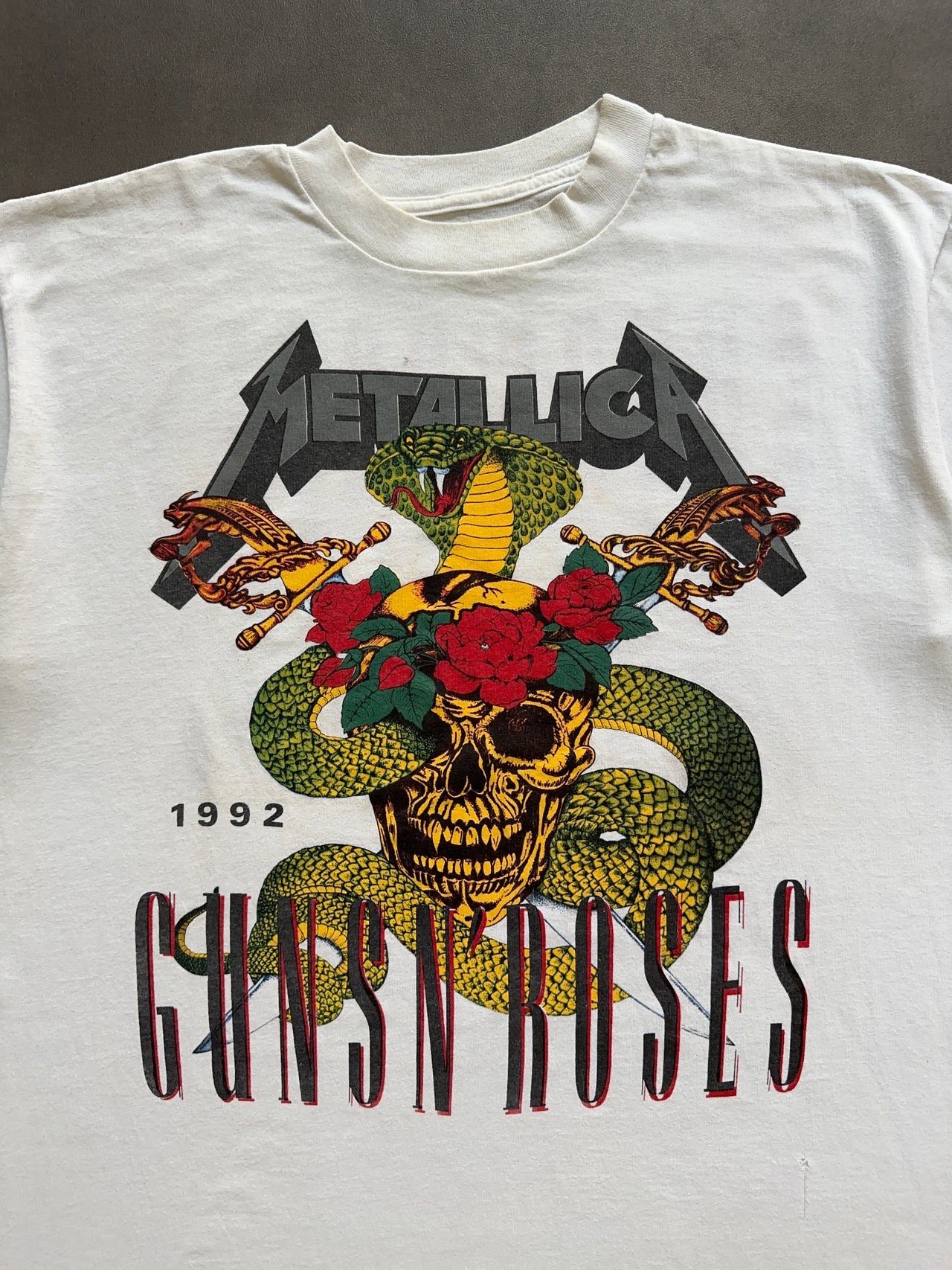 1990s Guns n Roses Metallica tee (L)