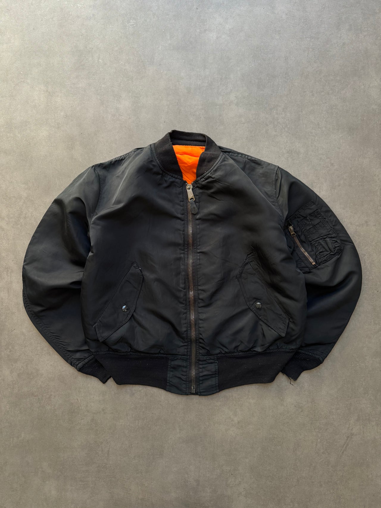 1990s MA-1 Reversible Bomber Jacket (M)a