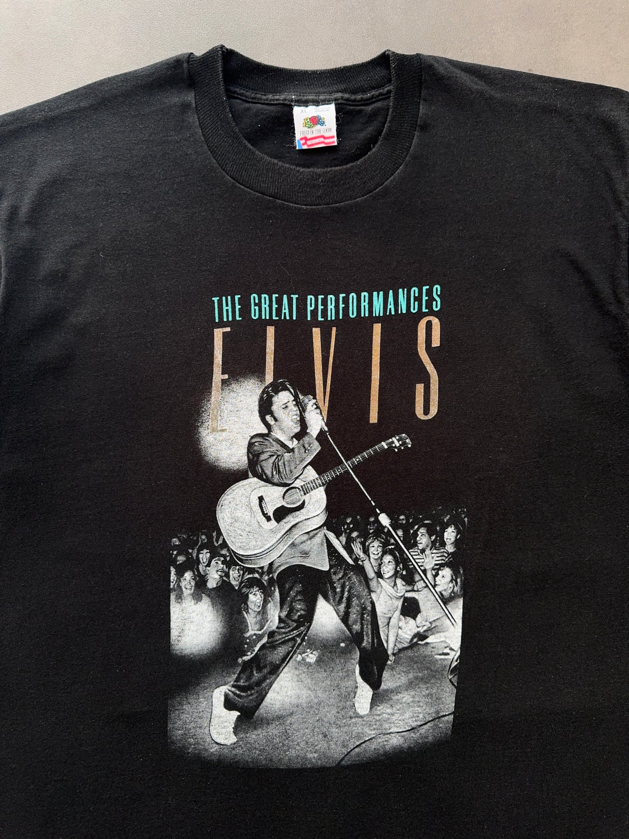1990s Elvis faded tee (XL)