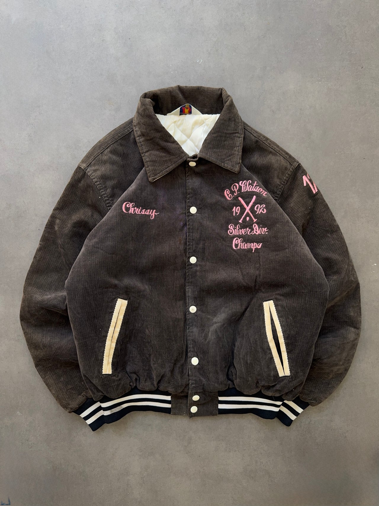 1990s corduroy bomber jacket (L)