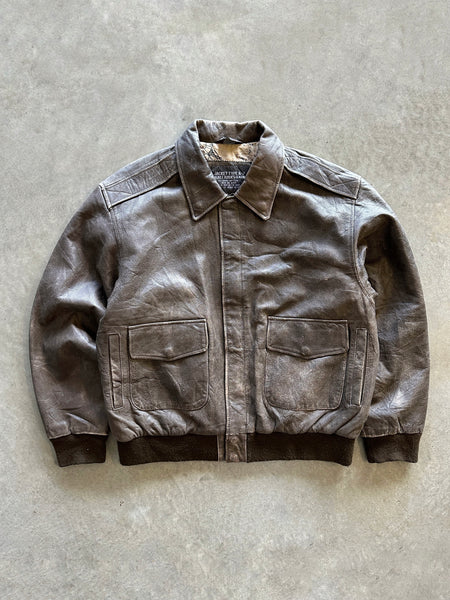 1990s leather Jacket A2 (XL)