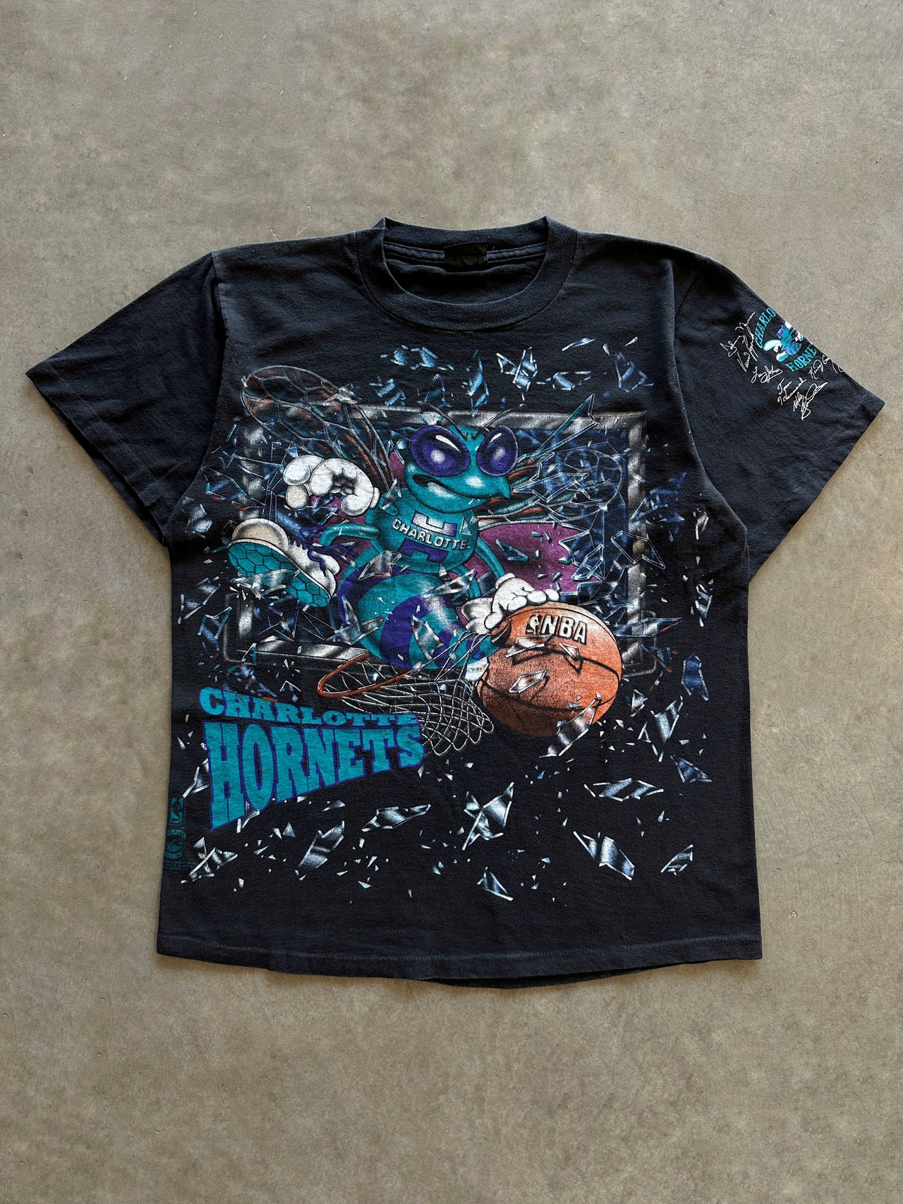 1990s Charlotte Hornets tee (L)