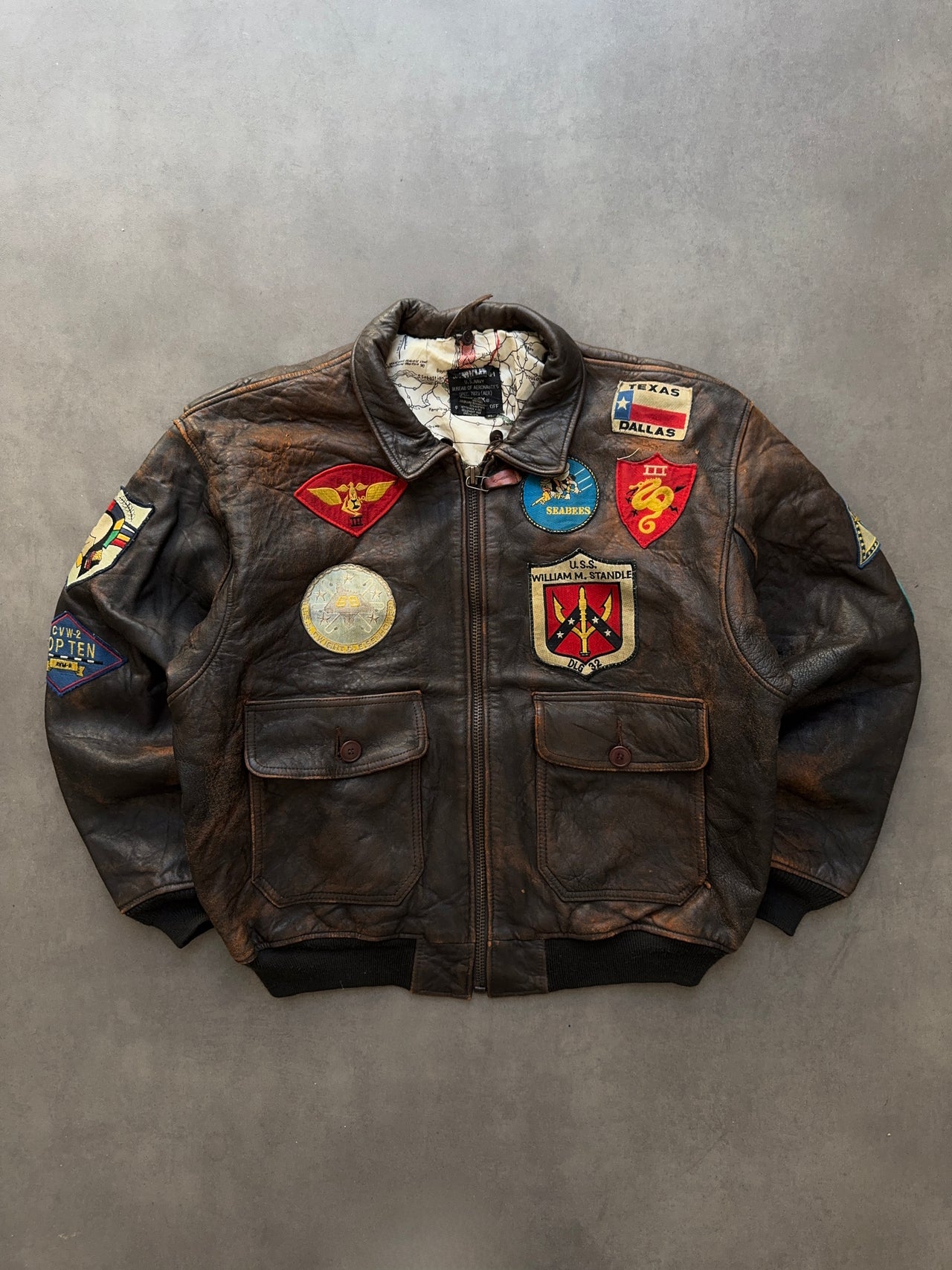 1980s Avirex G-1 leather Jacket (XL)