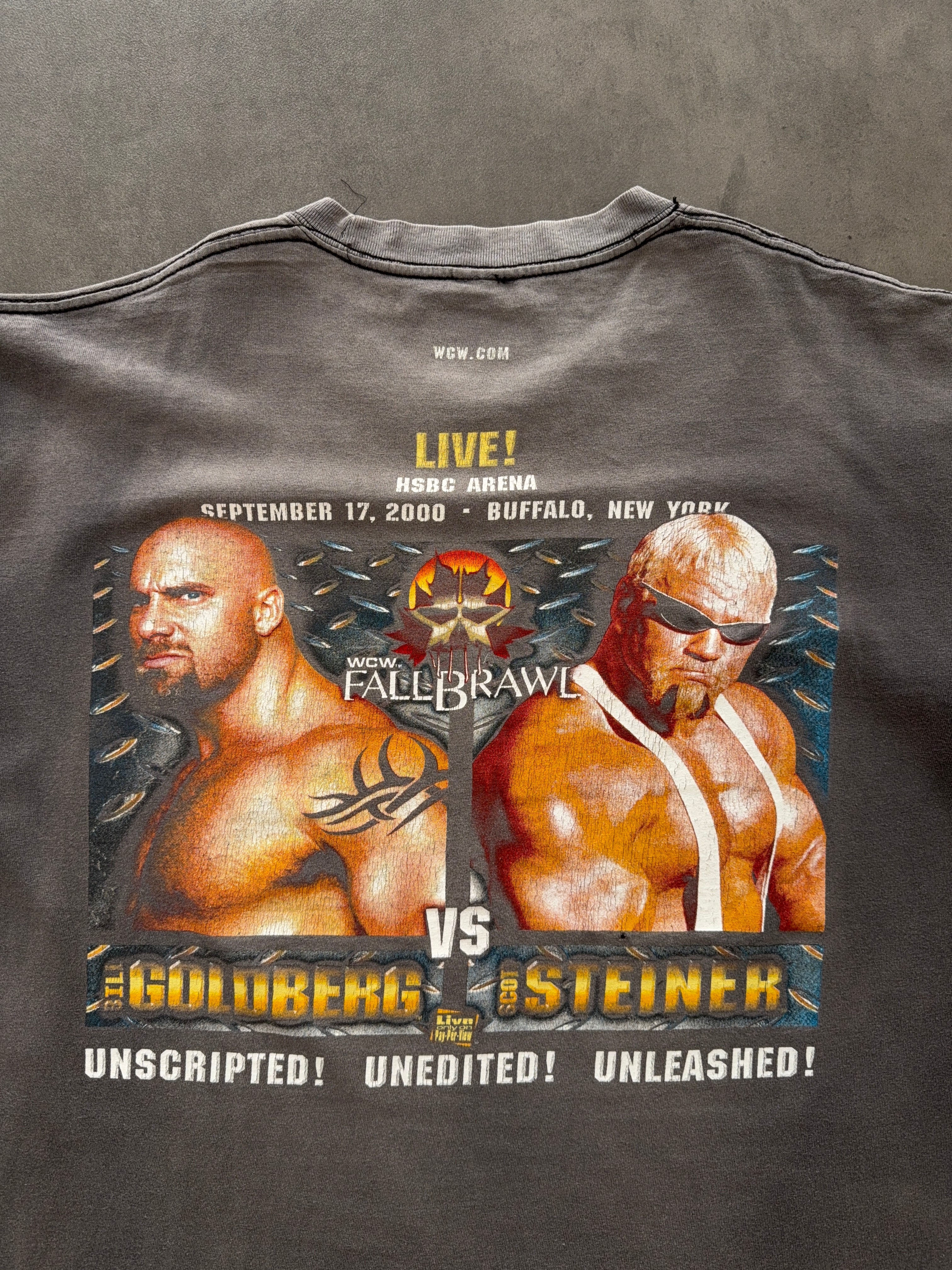 wcw１９９５vintage 2000s WCW faded tee (XL) - Mercanzia