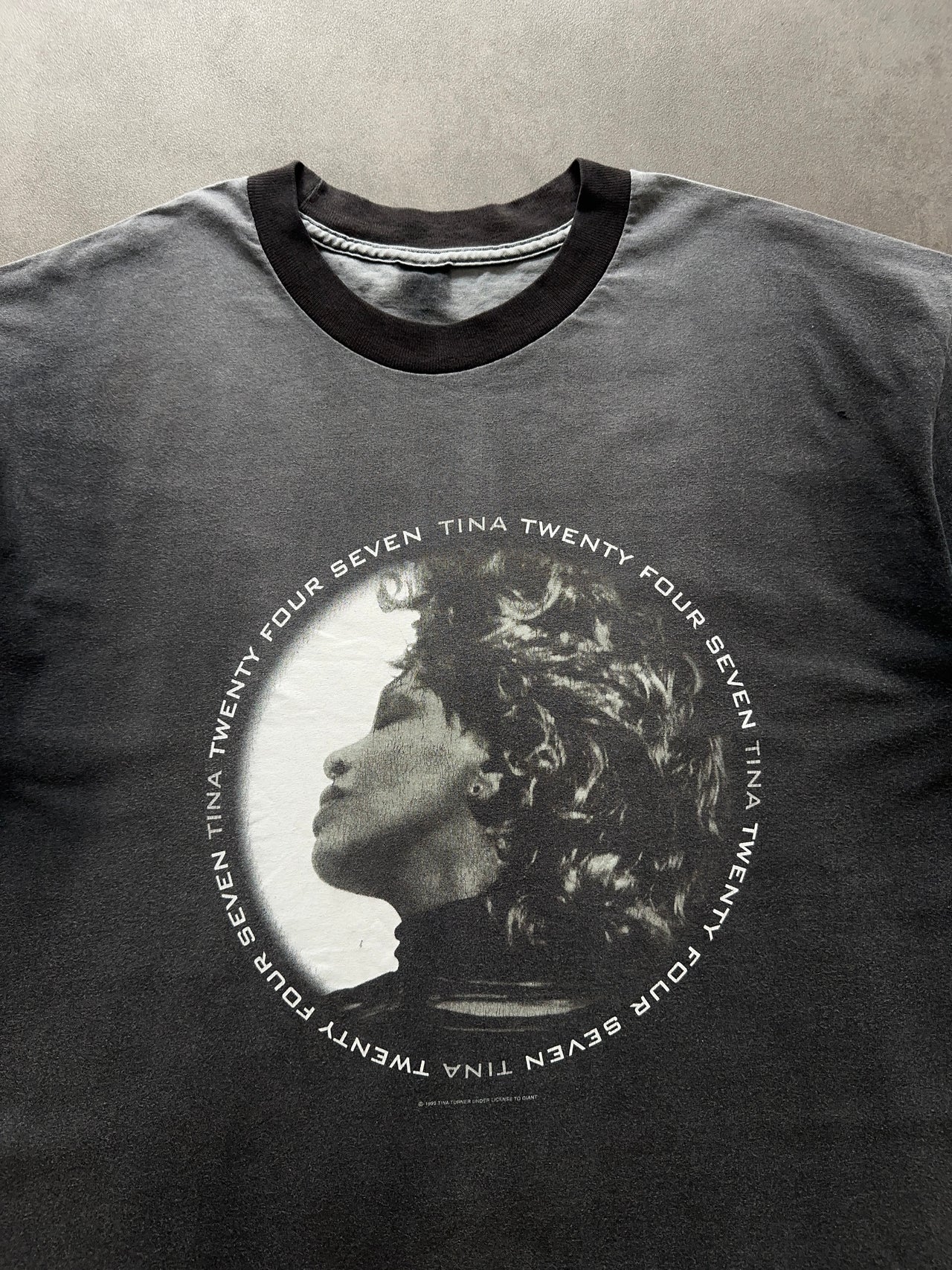 2000s Tina Turner tour faded tee (L)