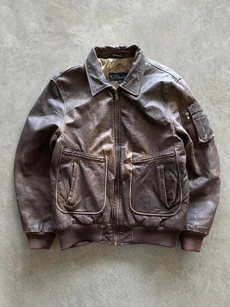 1990s leather Jacket (L)
