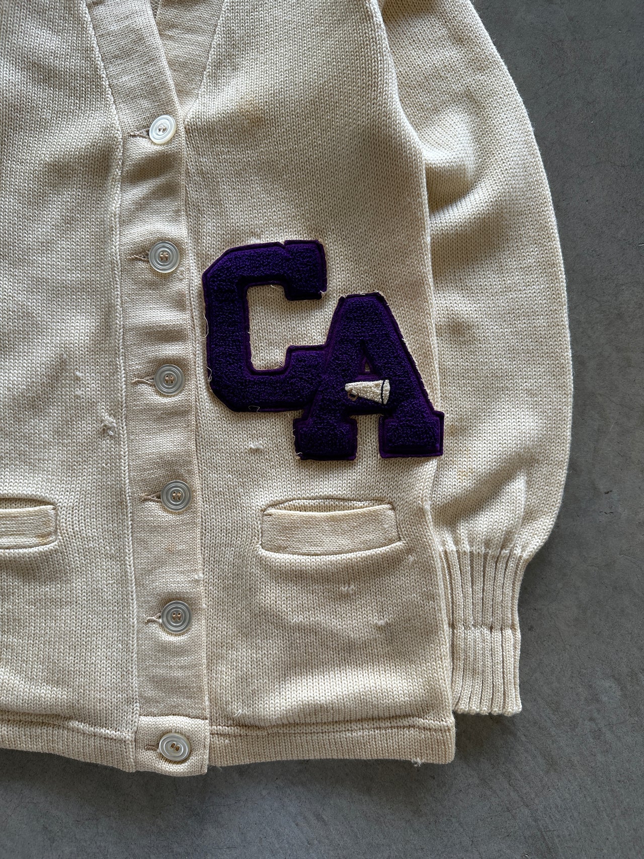 1970s Letterman cardigan (S)