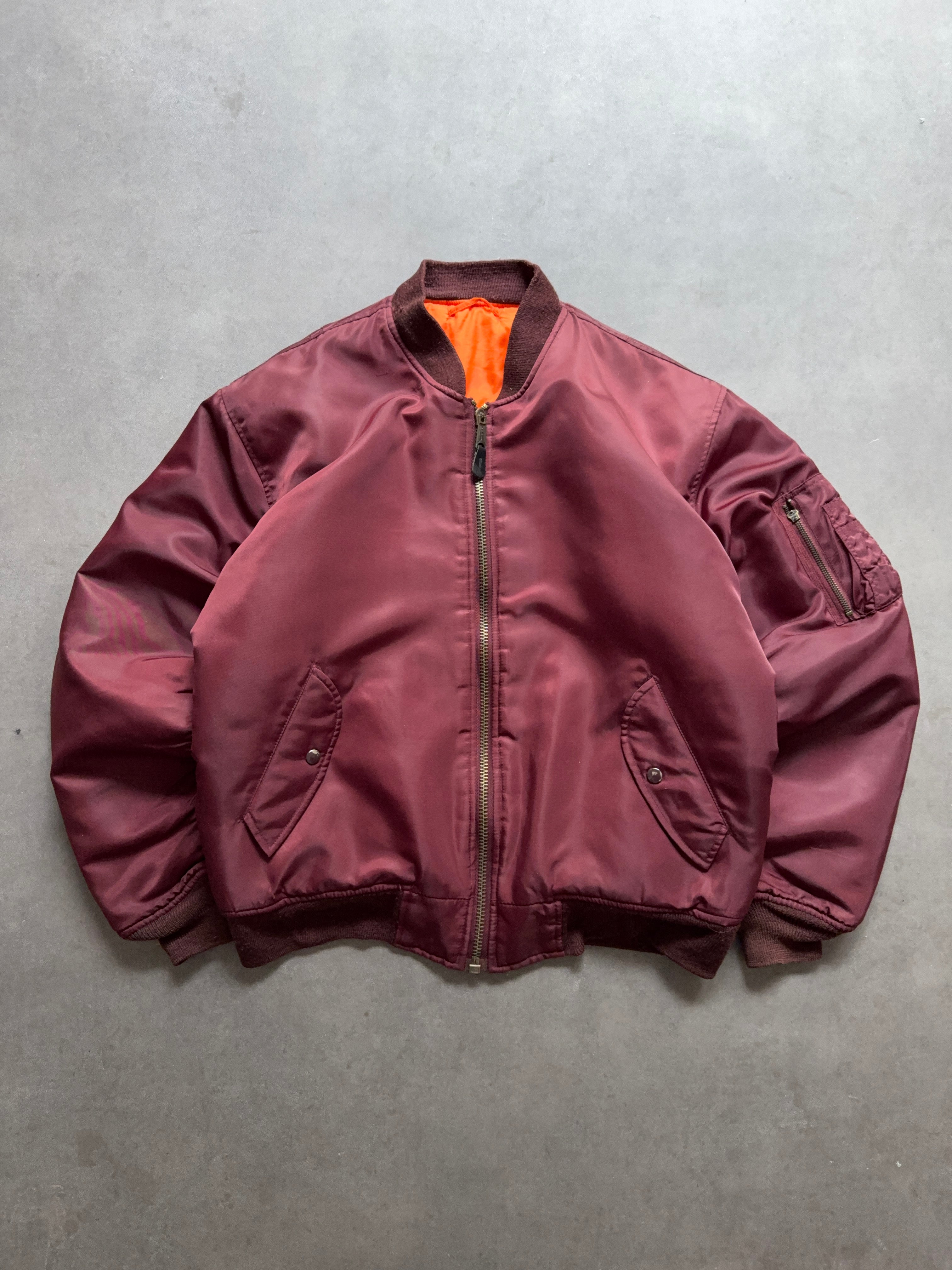 1990s MA-1 Reversible Bomber Jacket (XL) - Mercanzia