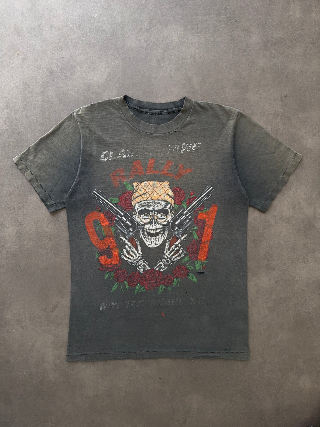 1990s faded distressed tee (L)
