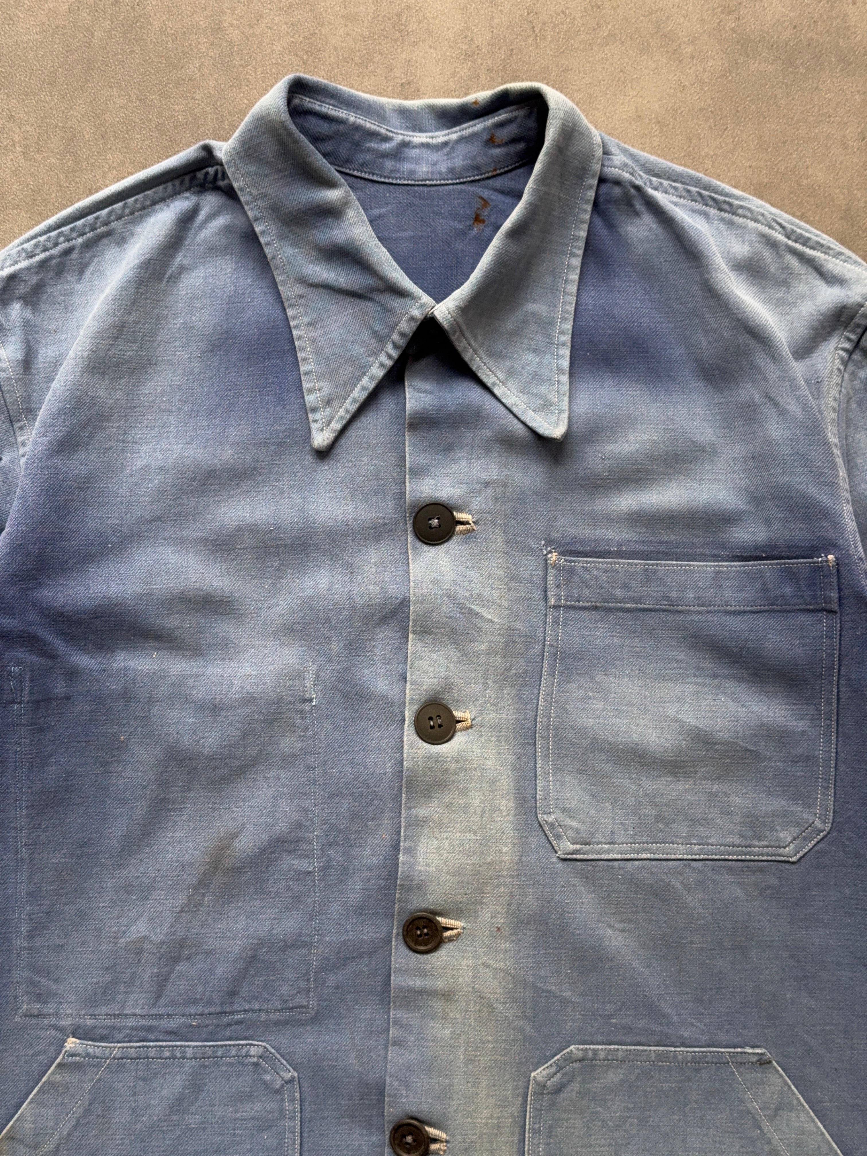 ジャケット・アウター 1960s l button french work jacket 1960s French Work Jacket (L) - Mercanzia