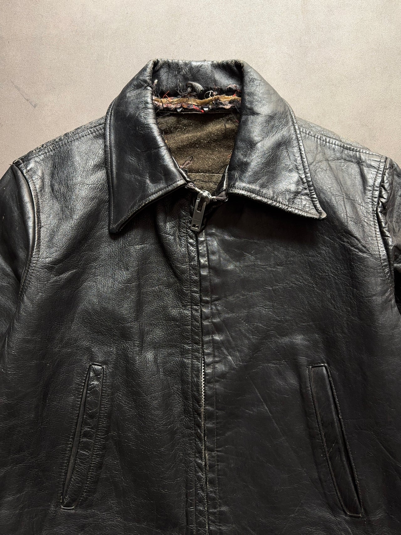 1950s Golden Fleece Leather Jacket (L)