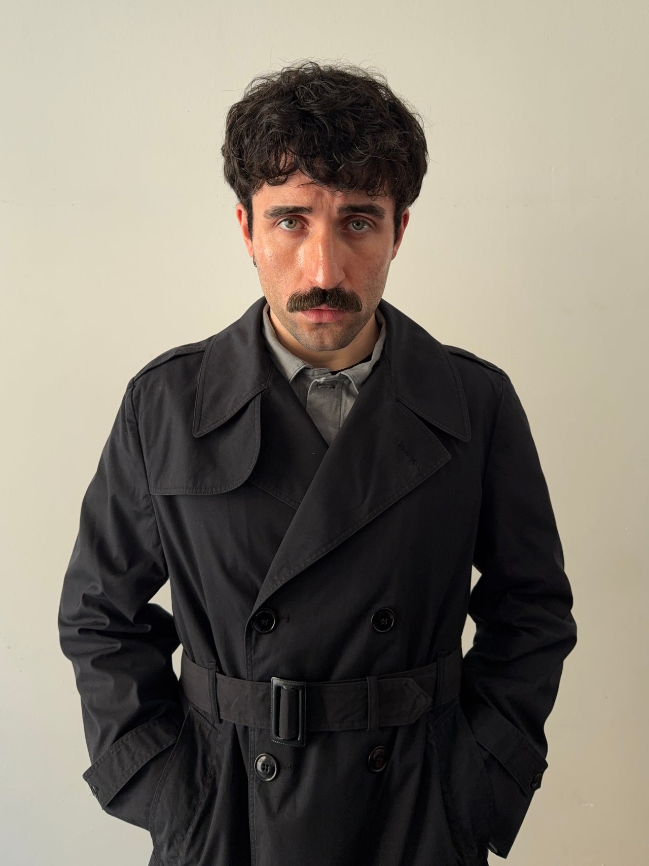 1960s/70s Us Army trench coat dark blue