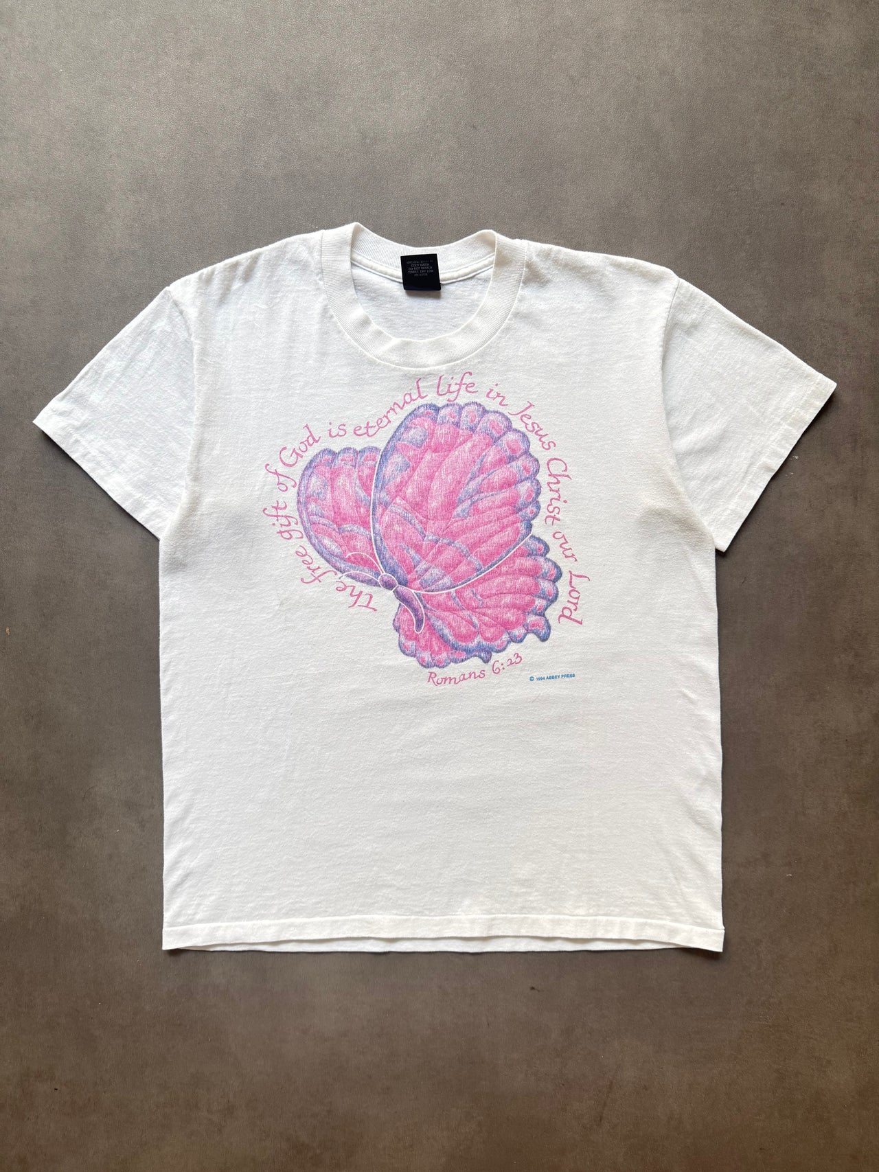 1990s Romans 6:23 tee (L)