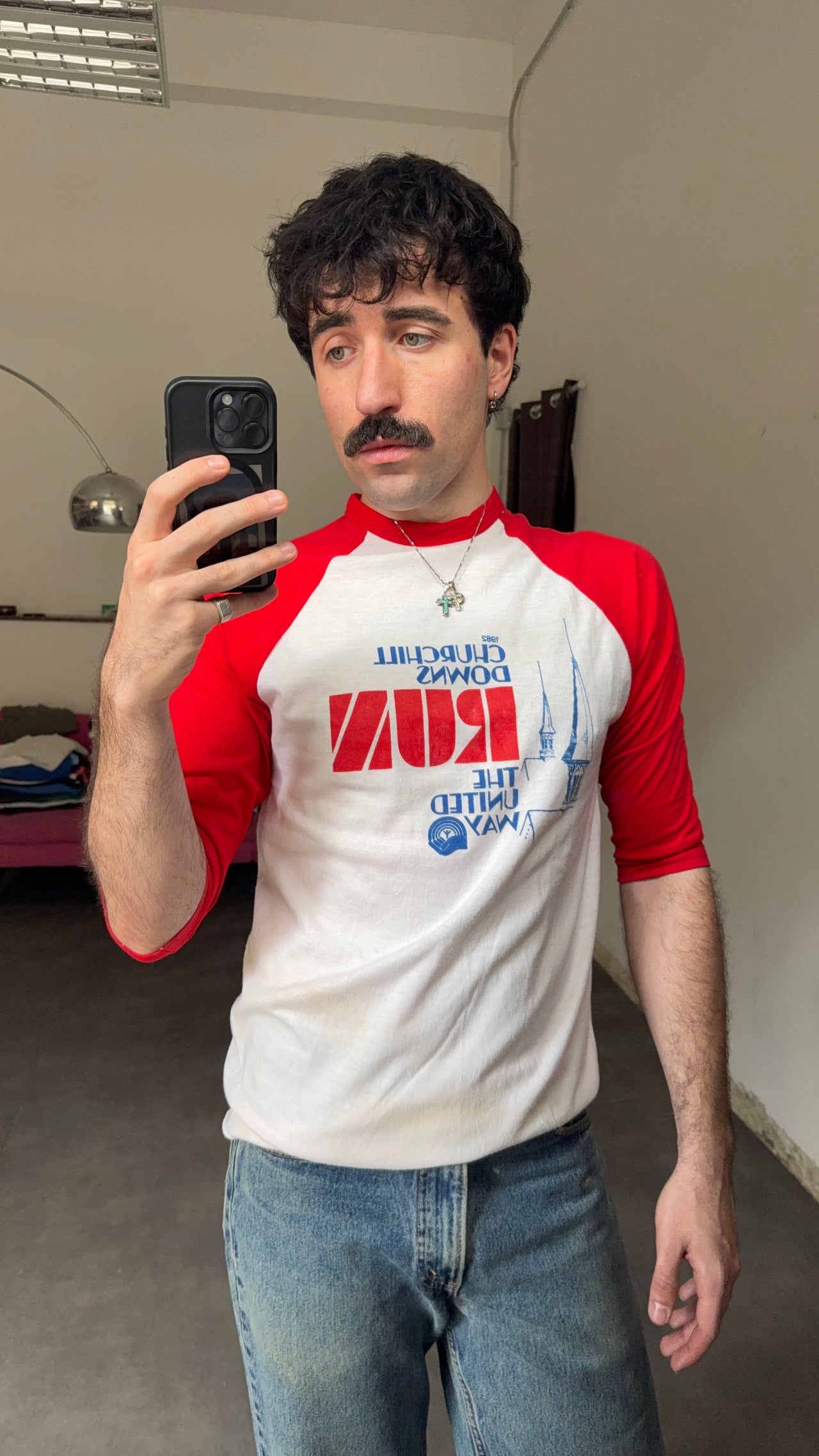 1980s Churchill Downs Run Raglan Tee (XL)
