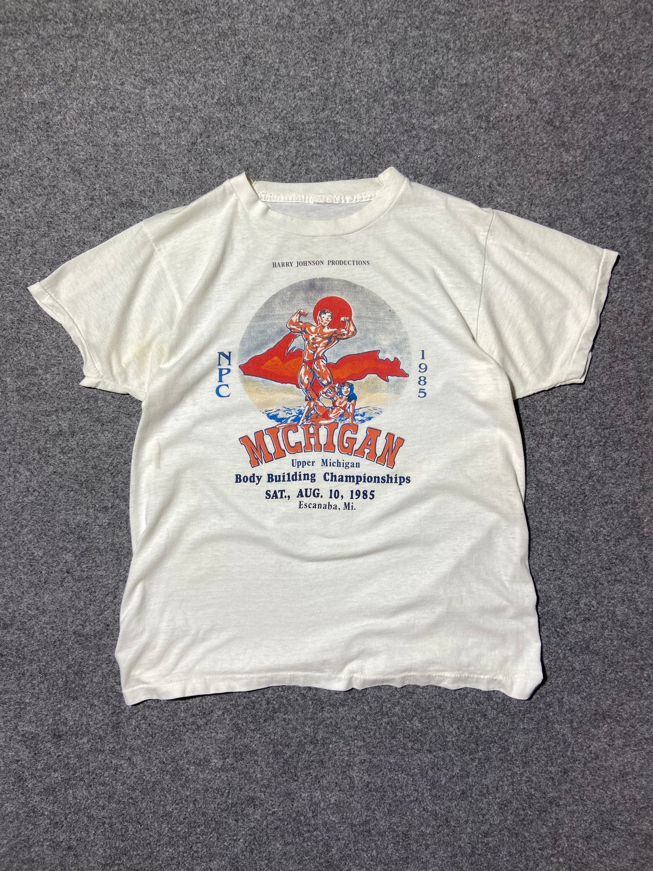 80s single stitch graphic tee (M)