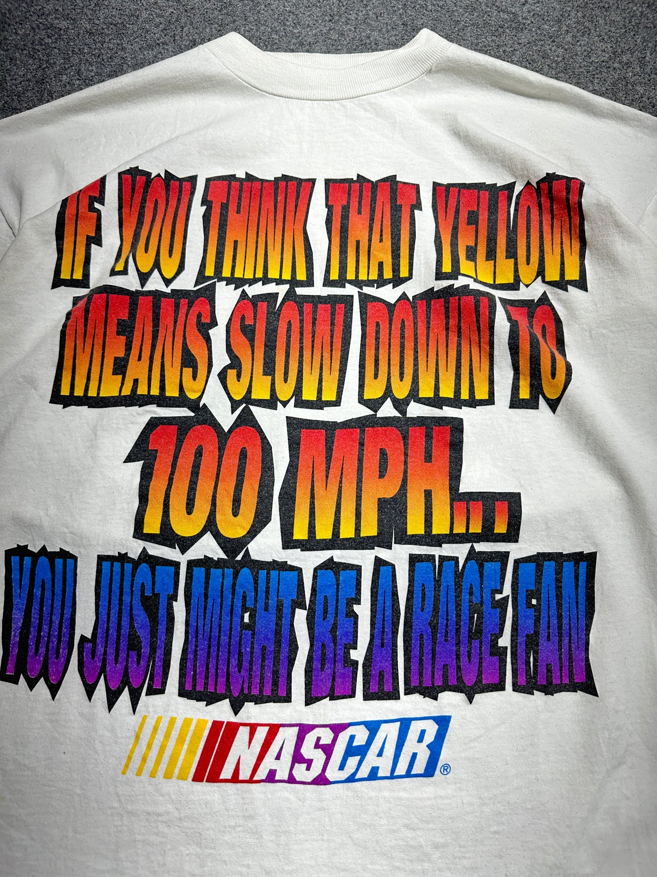 90s Nascar graphic single stitch tee (L)