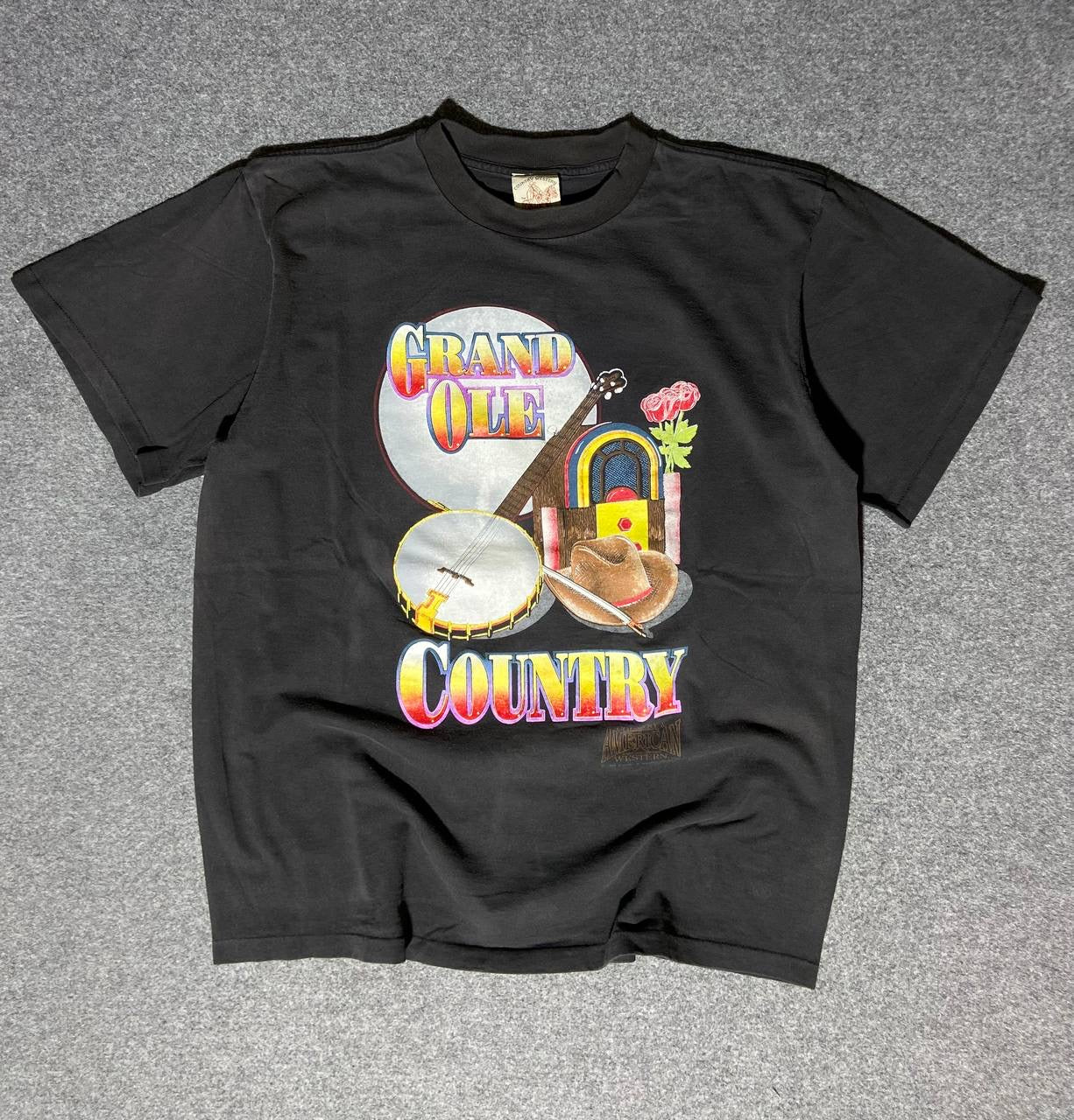 90s single stitch country tee (L)